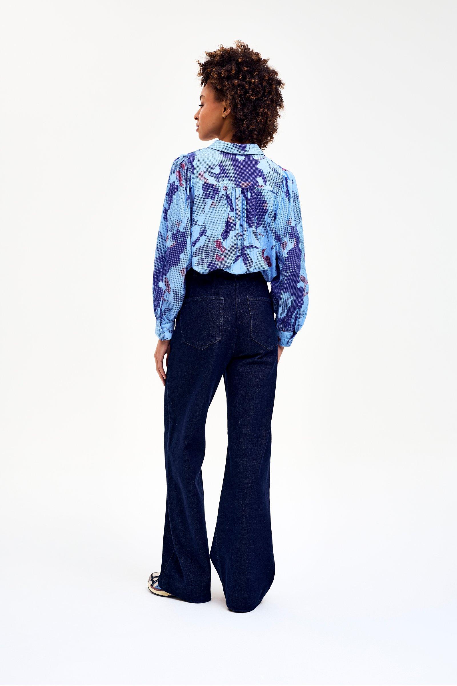 CKS - SHICKO - blouse korte mouwen - blauw