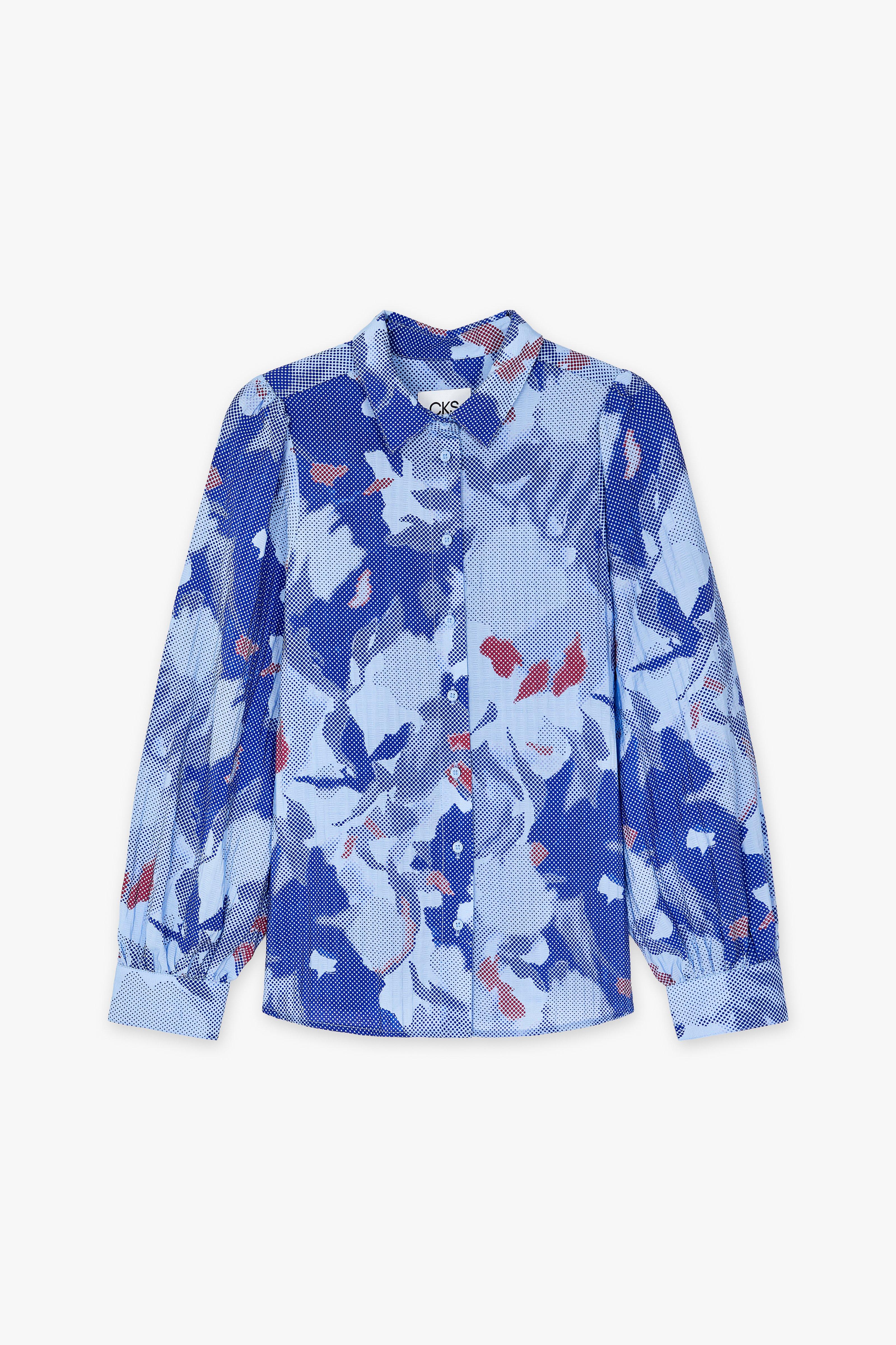 CKS - SHICKO - blouse korte mouwen - blauw