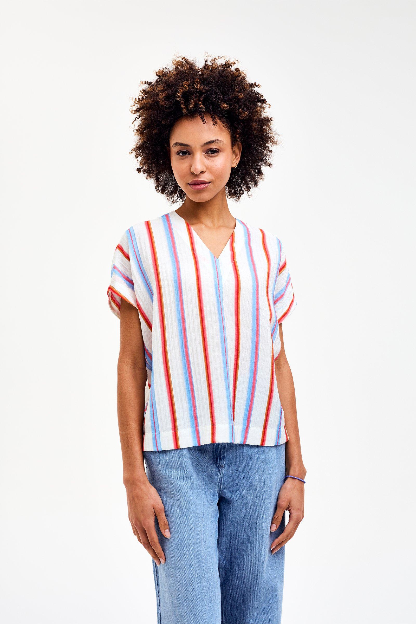 CKS - SABA - blouse lange mouwen - blauw
