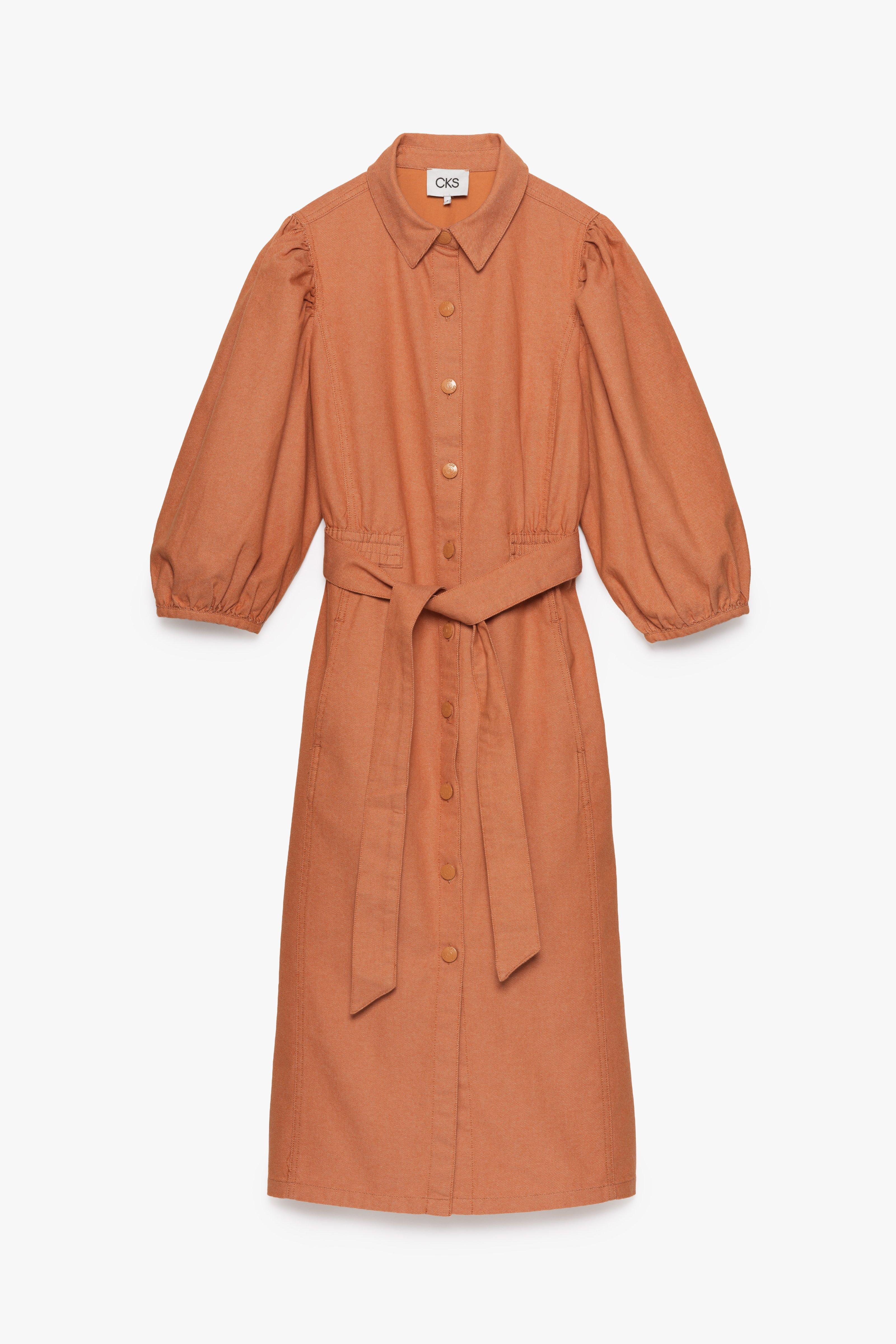 CKS - IVORYS - robe midi - brun
