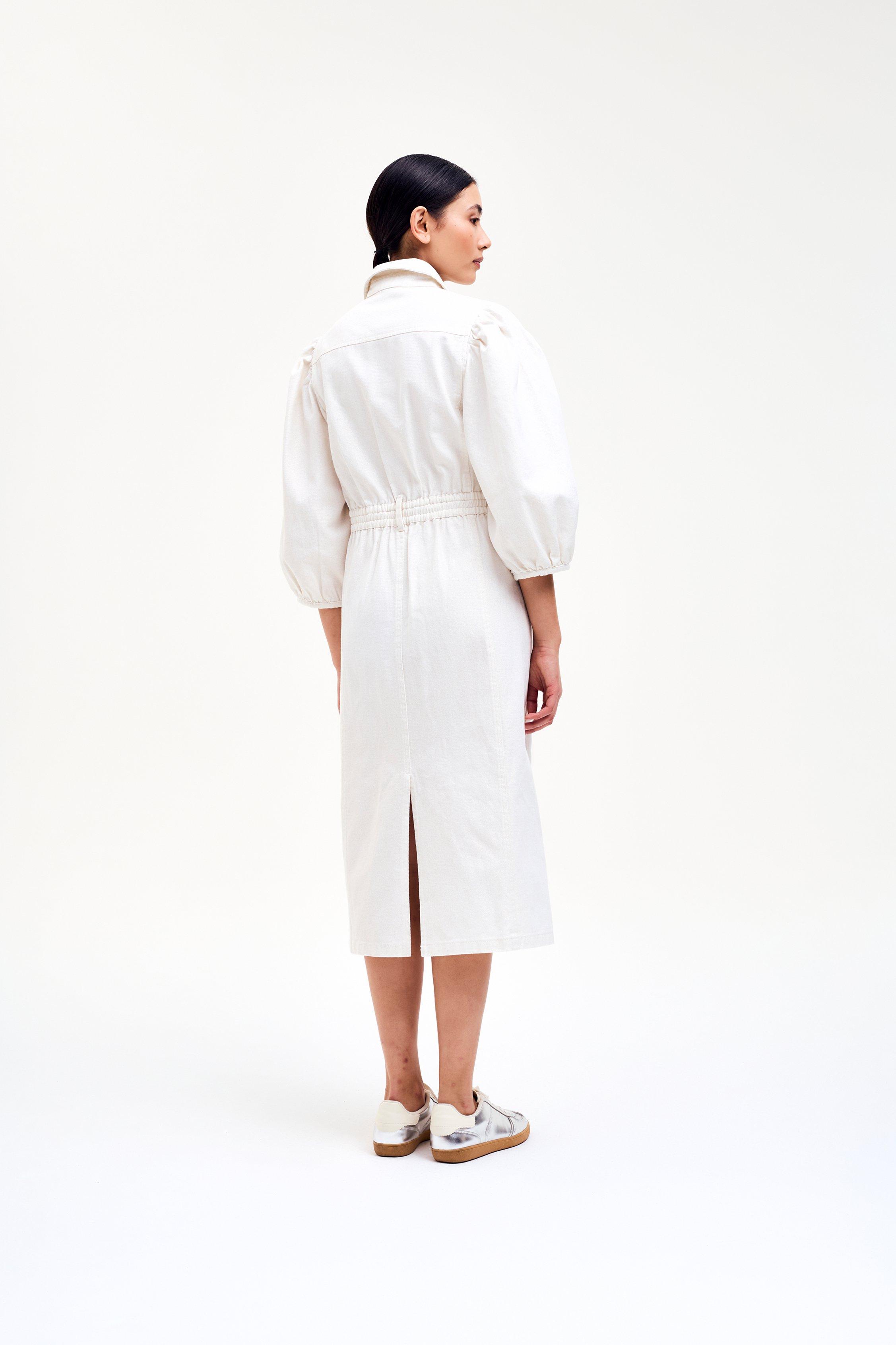CKS - IVORYS - Midi-Kleid - Dunkelgelb