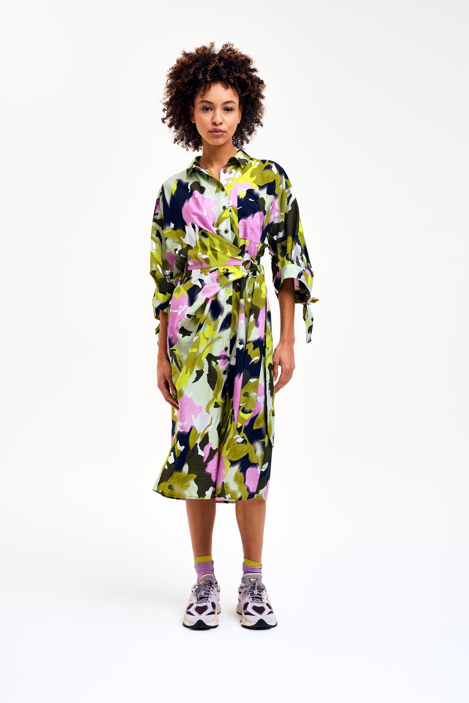CKS - DIOXIDE - robe midi - khaki