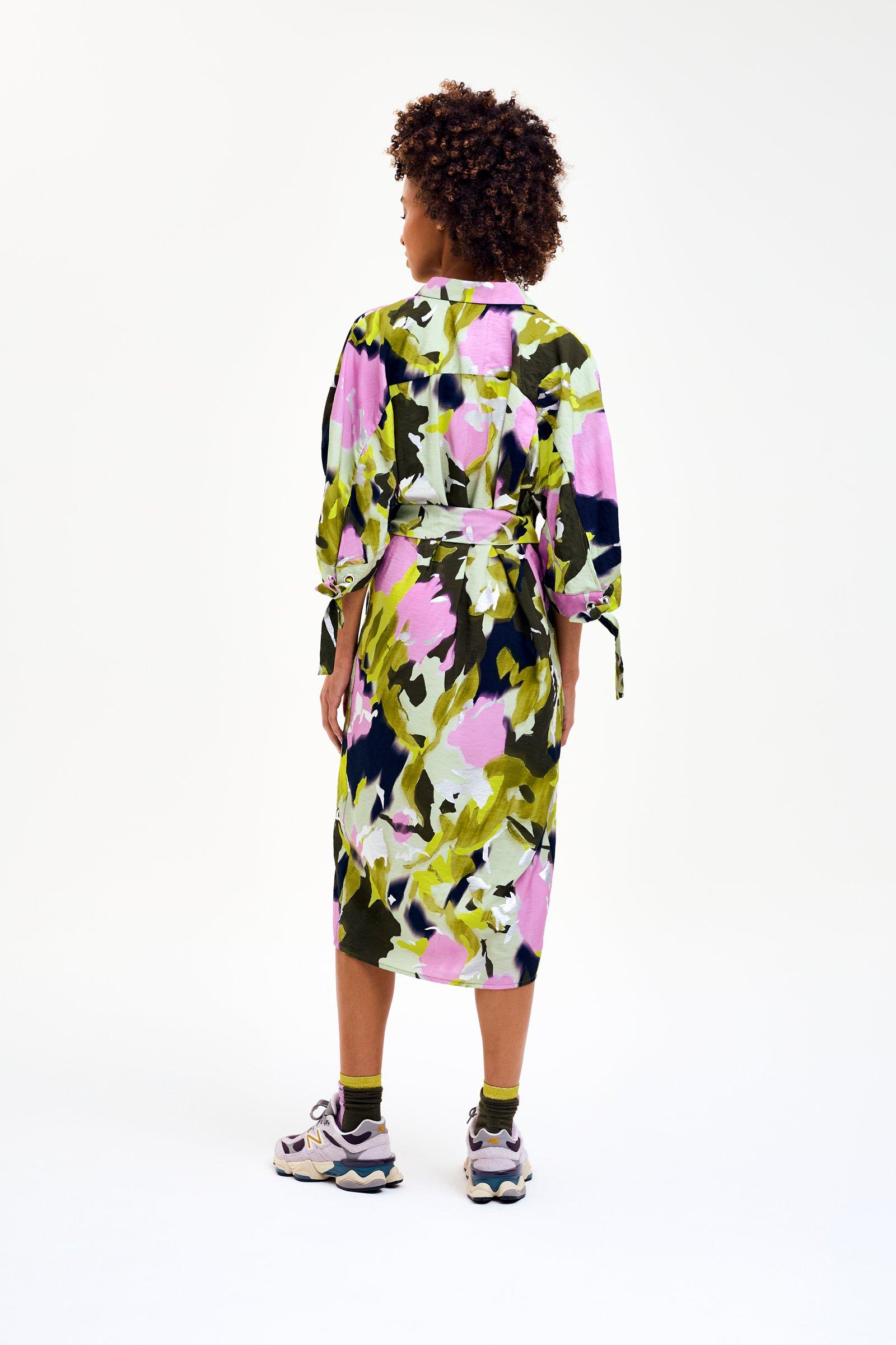 CKS - DIOXIDE - robe midi - khaki