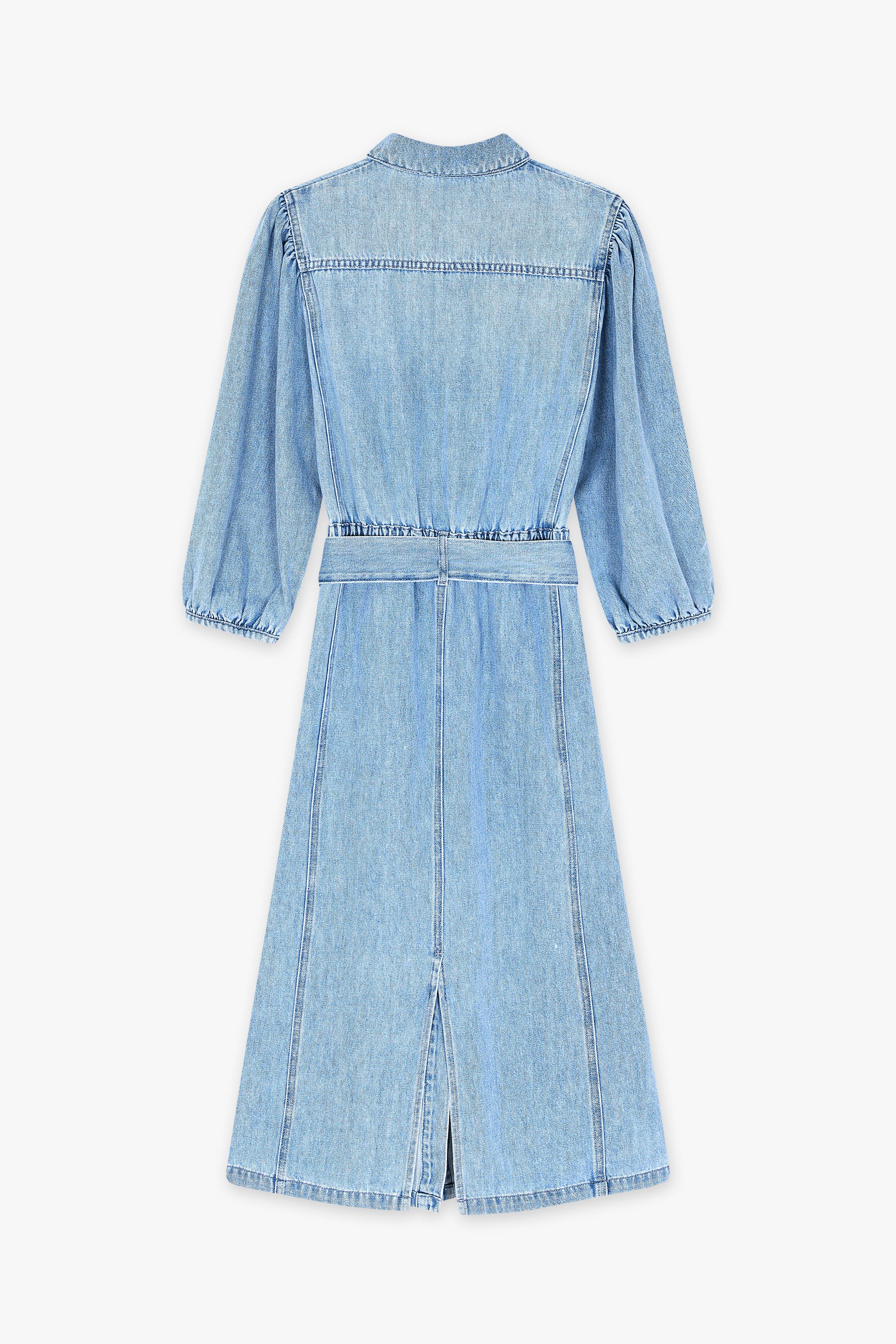 CKS - IVORYS - robe midi - bleu