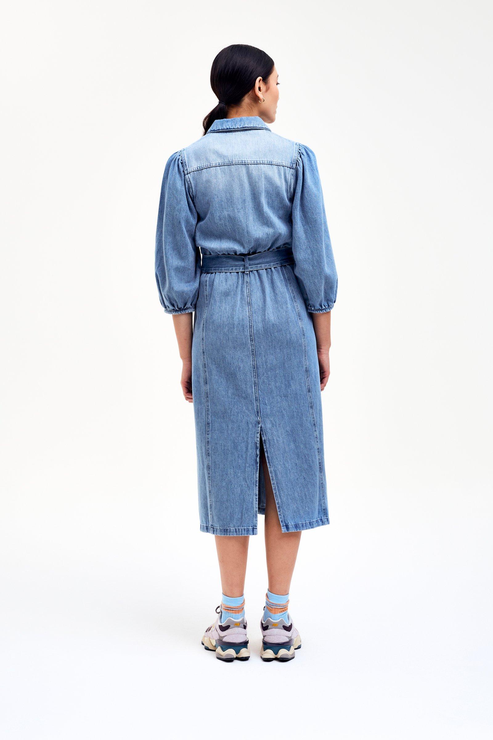 CKS - IVORYS - robe midi - bleu