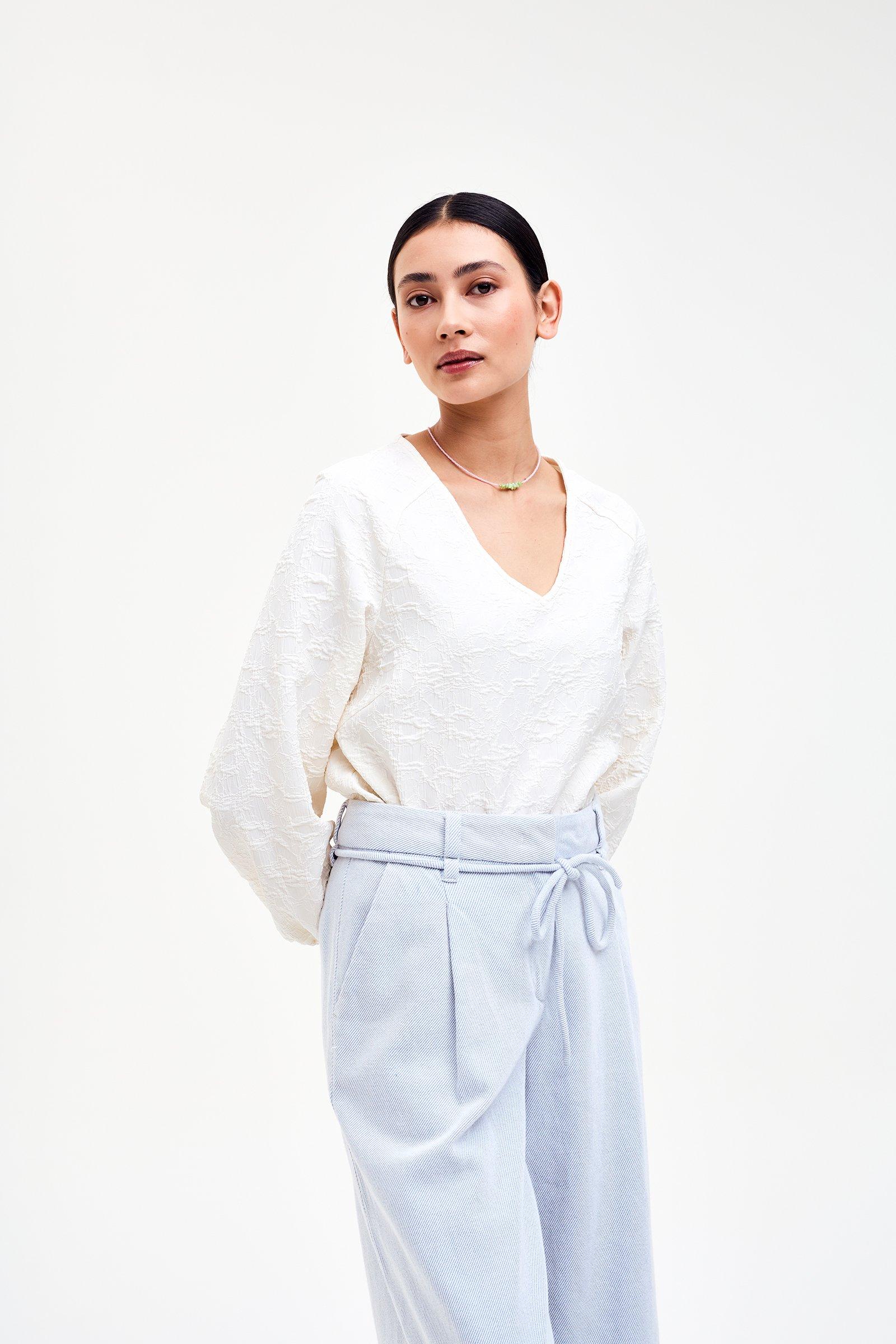 CKS - SVEANA - blouse short sleeves - light beige