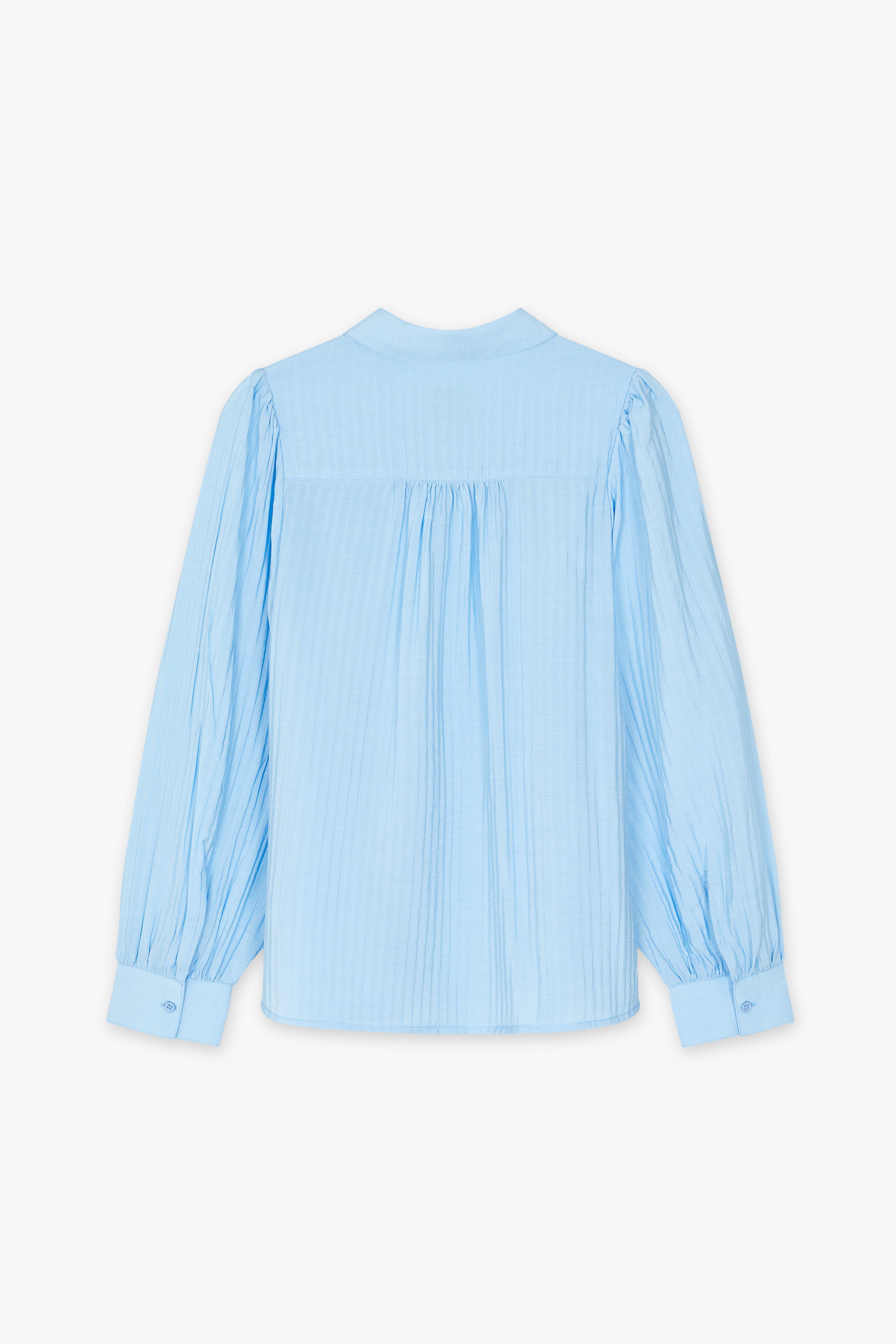 CKS - SHICKO - Bluse Kurze Ärmel - Hellblau