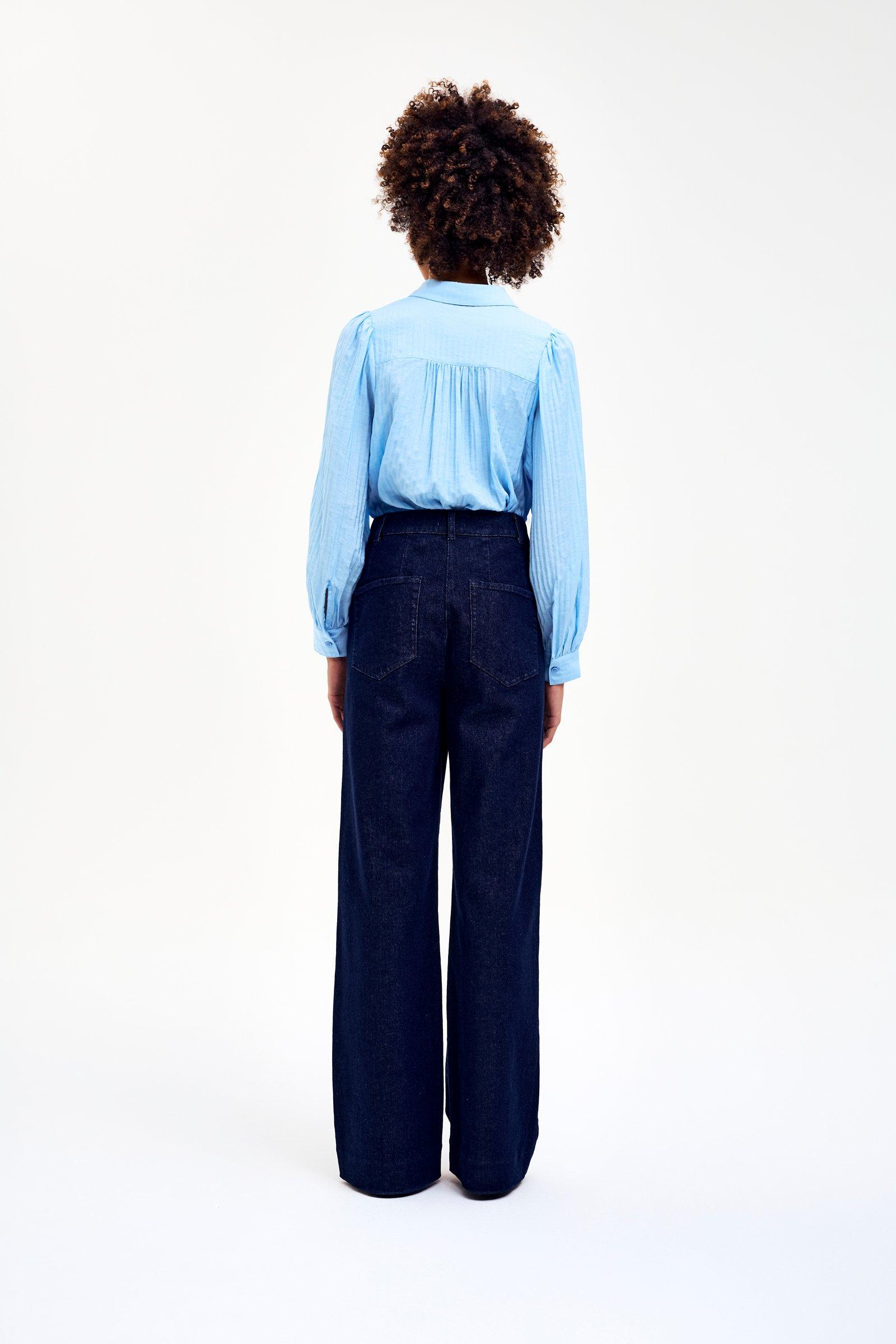 CKS - SHICKO - Bluse Kurze Ärmel - Hellblau