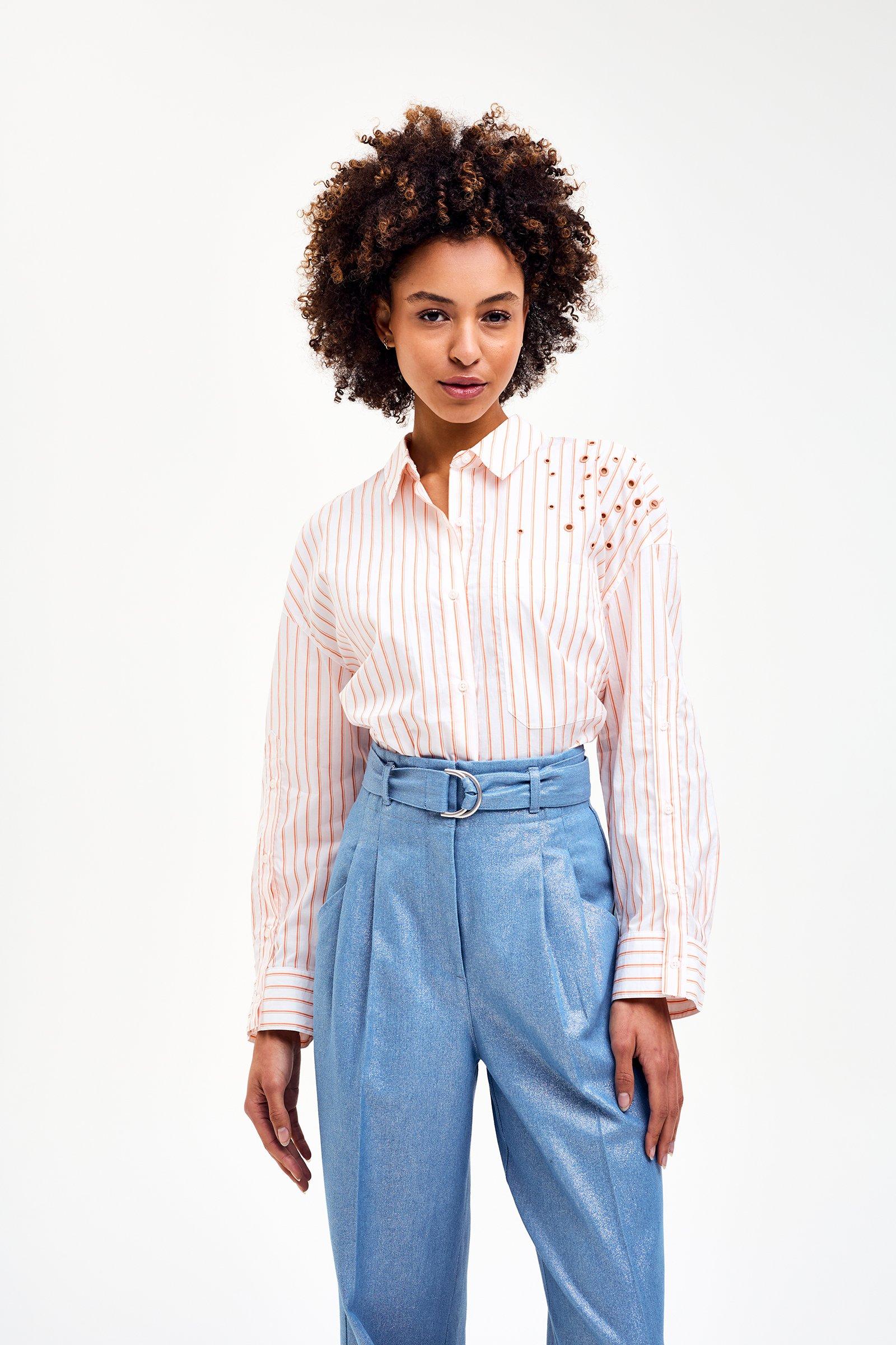 CKS - SISSY - blouse lange mouwen - feloranje