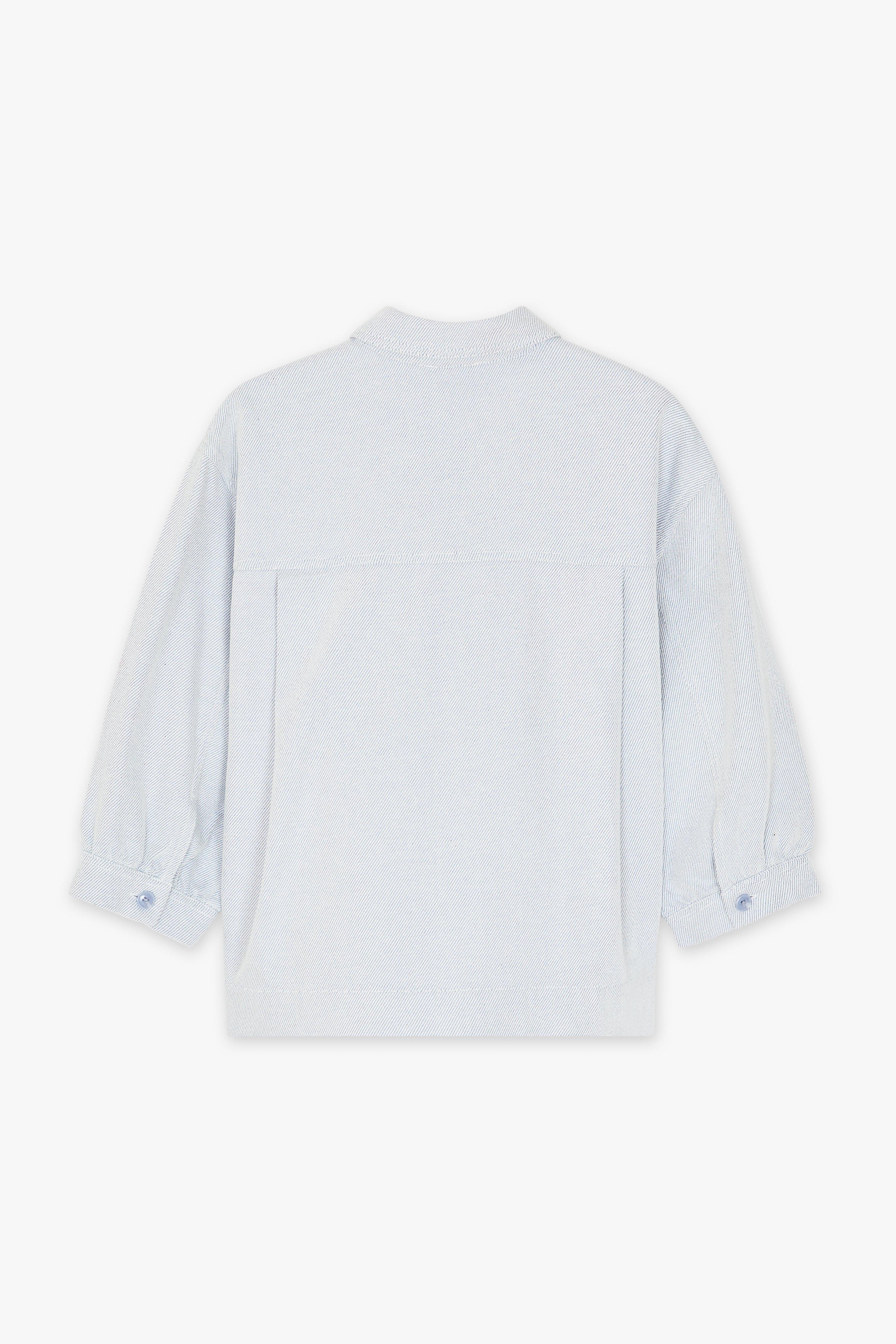 CKS - SELINO - blouse korte mouwen - lichtblauw