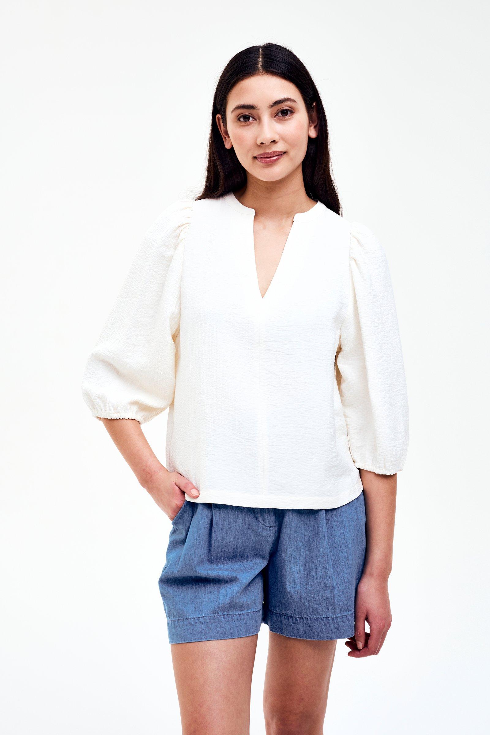 CKS - BULANI - blouse short sleeves - light beige
