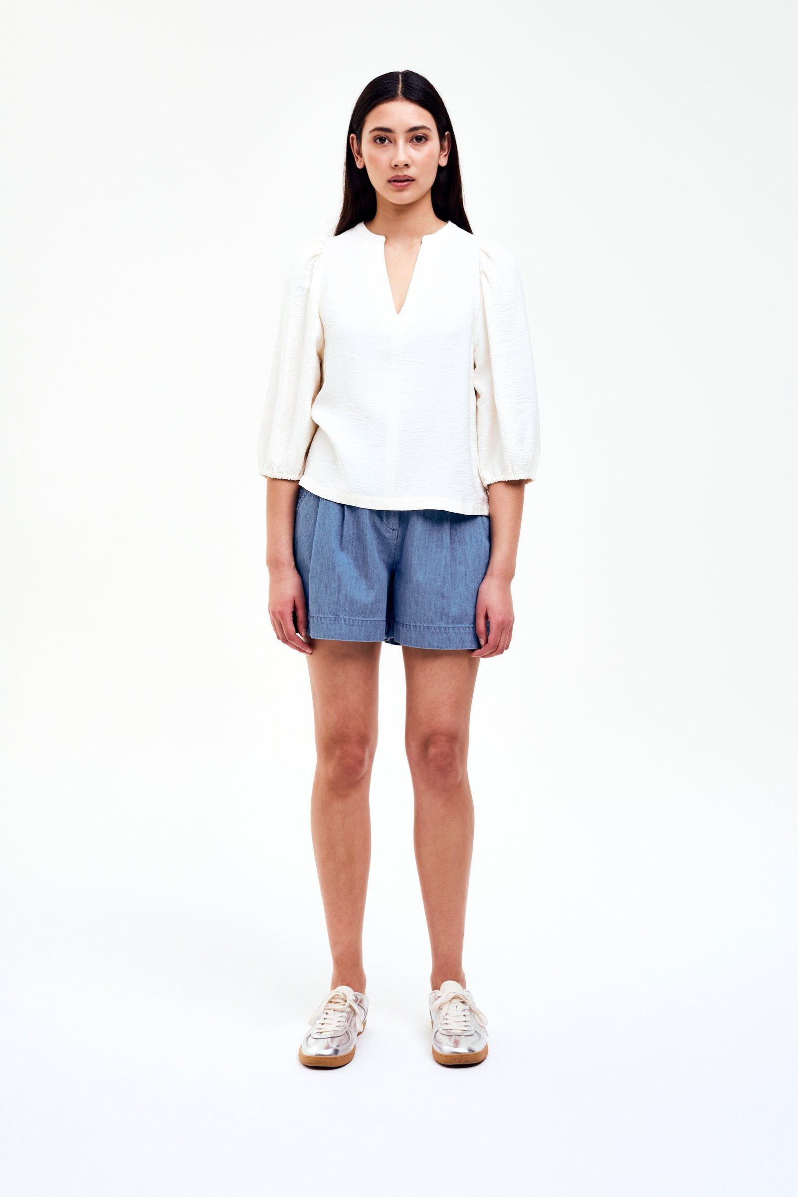 CKS - BULANI - blouse short sleeves - light beige
