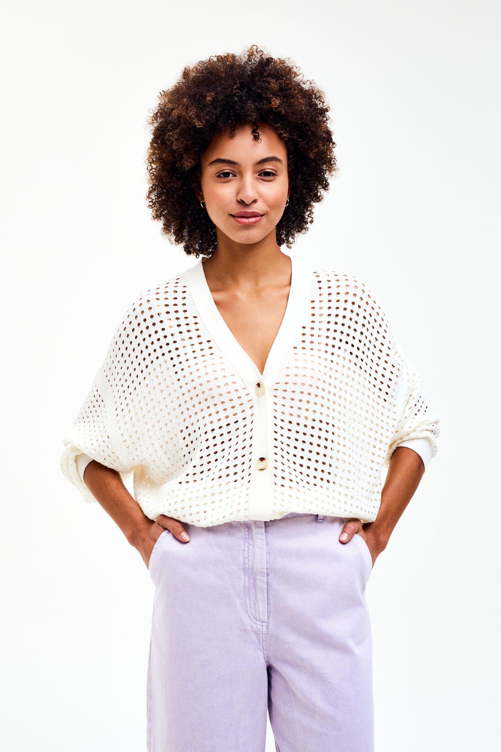 CKS - CROCUS - cardigan - wit