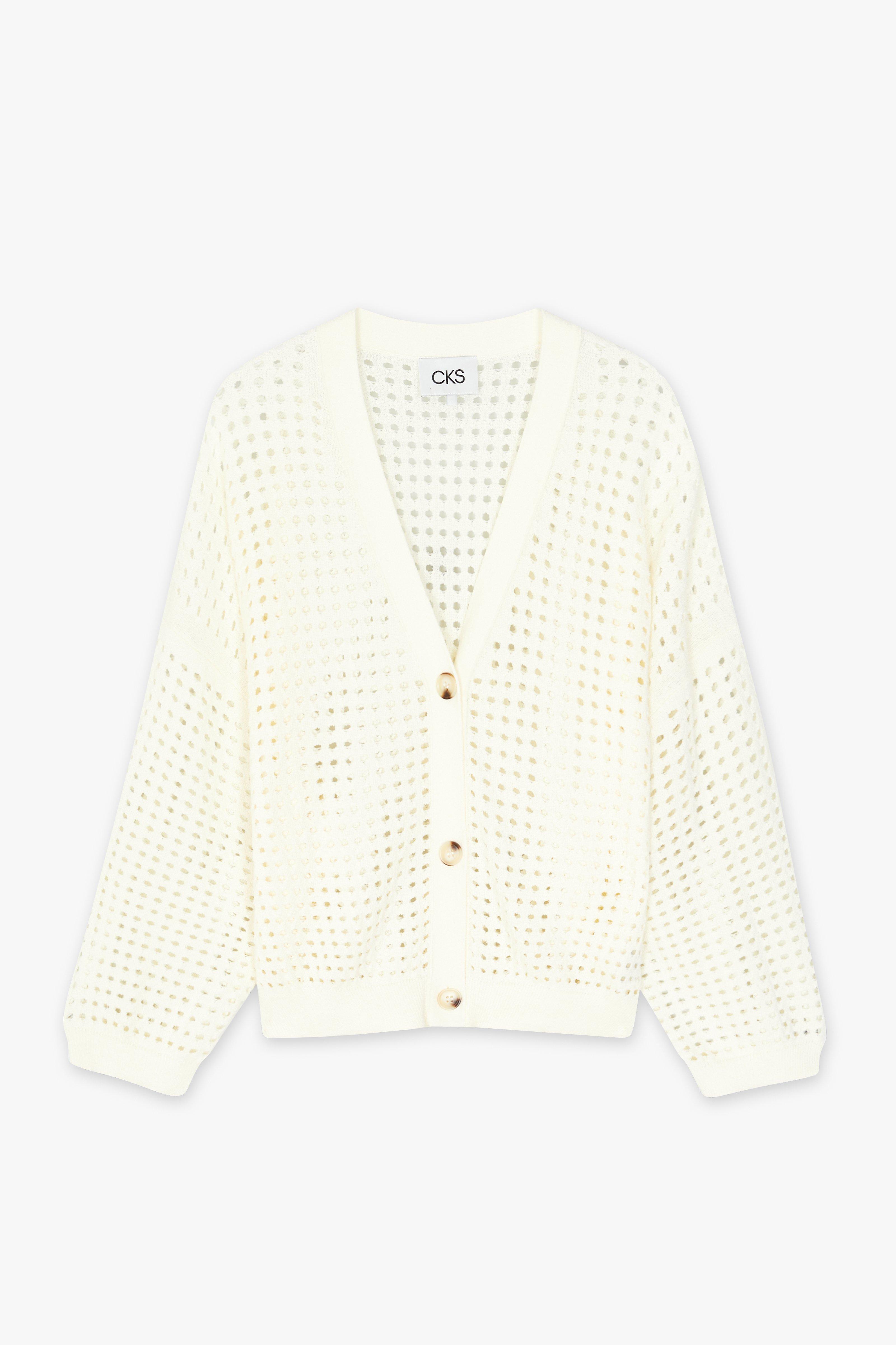 CKS - CROCUS - cardigan - wit