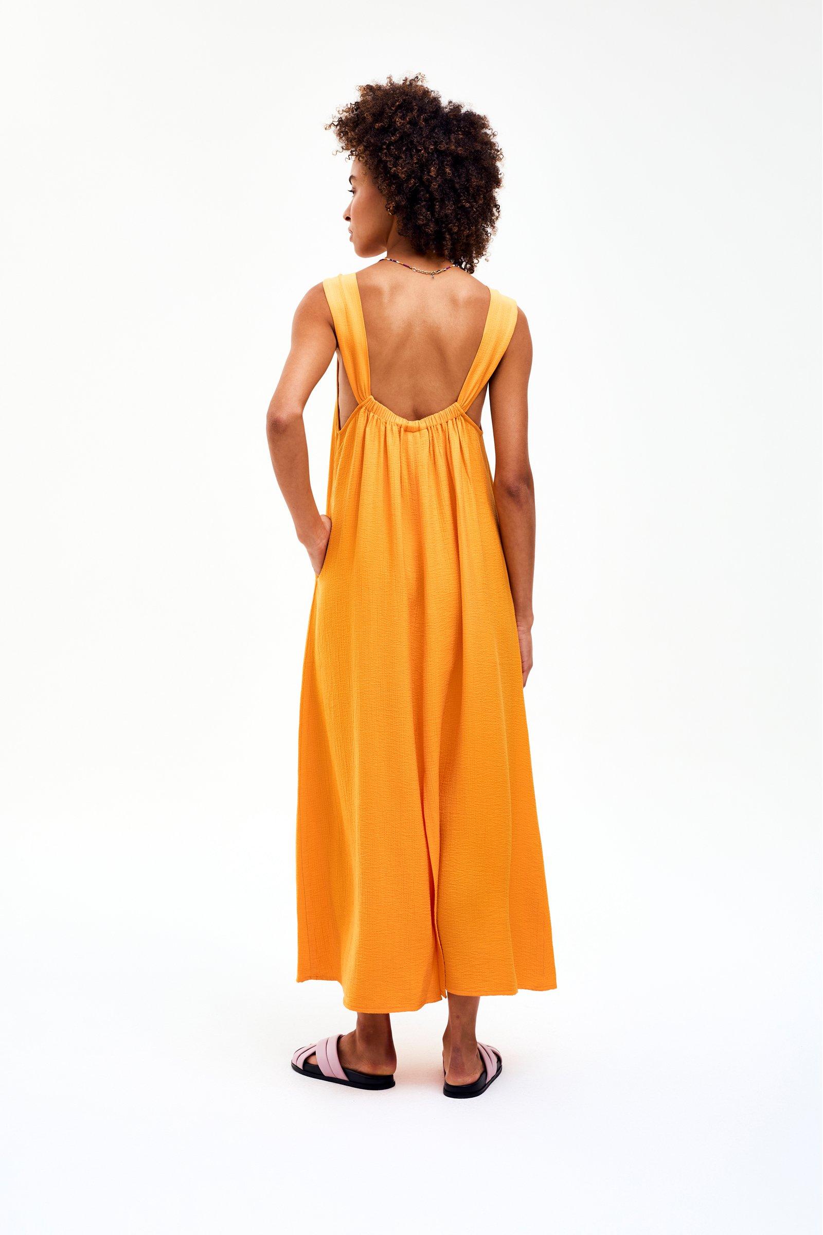 CKS - DAHLIA - Midi-Kleid - Hellorange