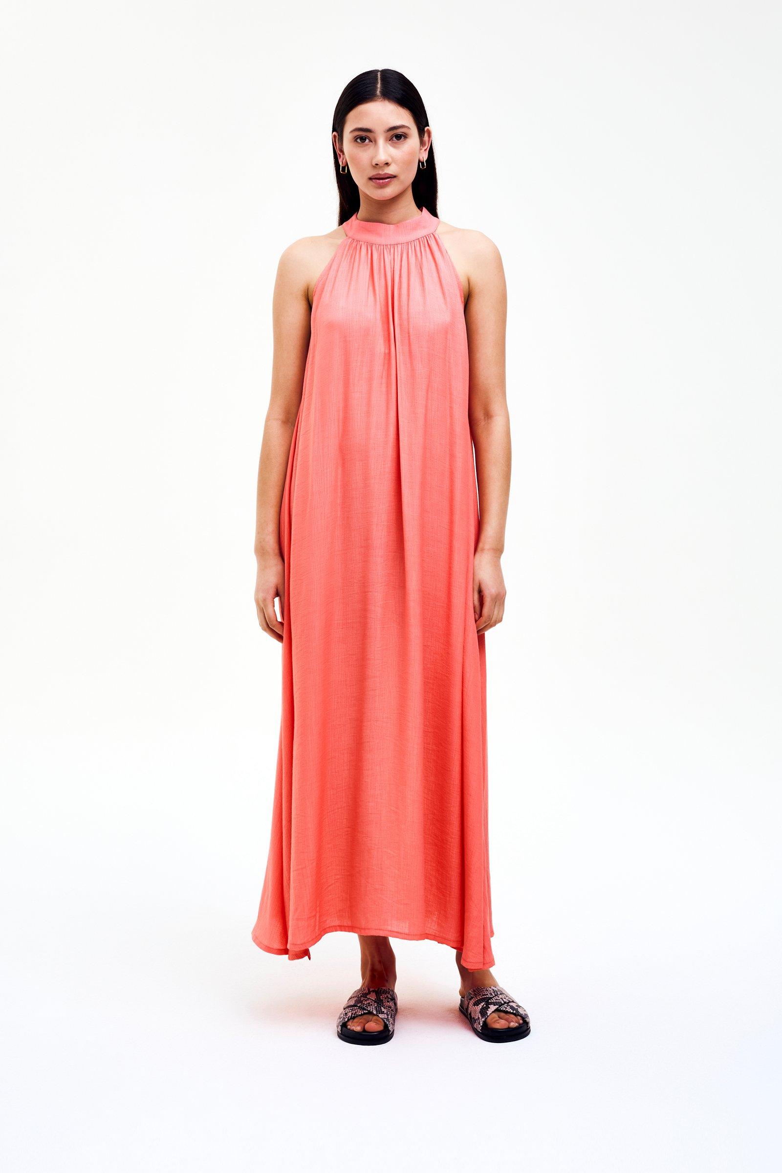 CKS - DALTER - robe longue - orange vif