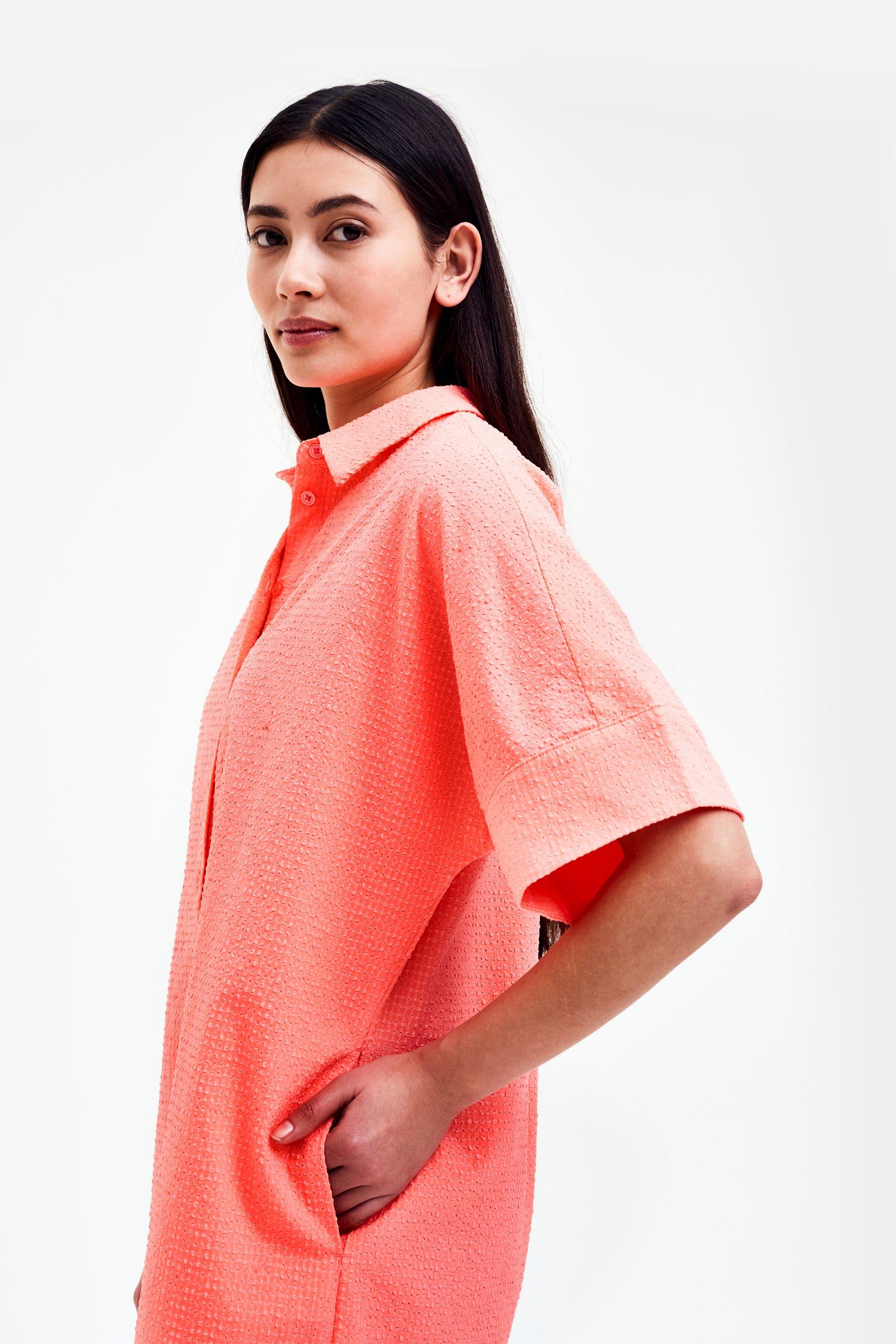 CKS - DAWSON - robe courte - orange vif