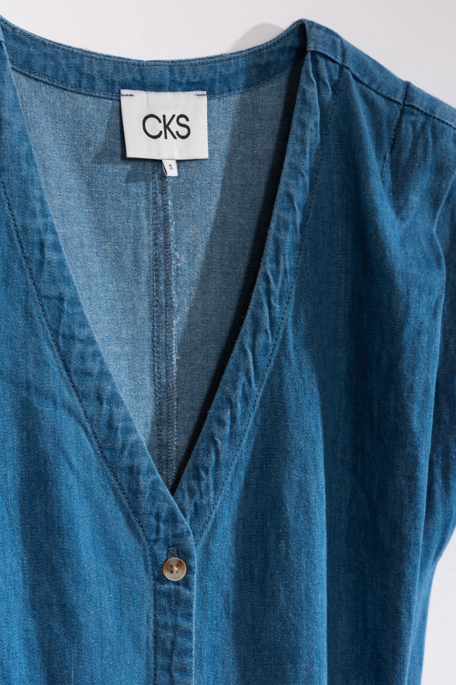 CKS - DAZED - lange jurk - blauw