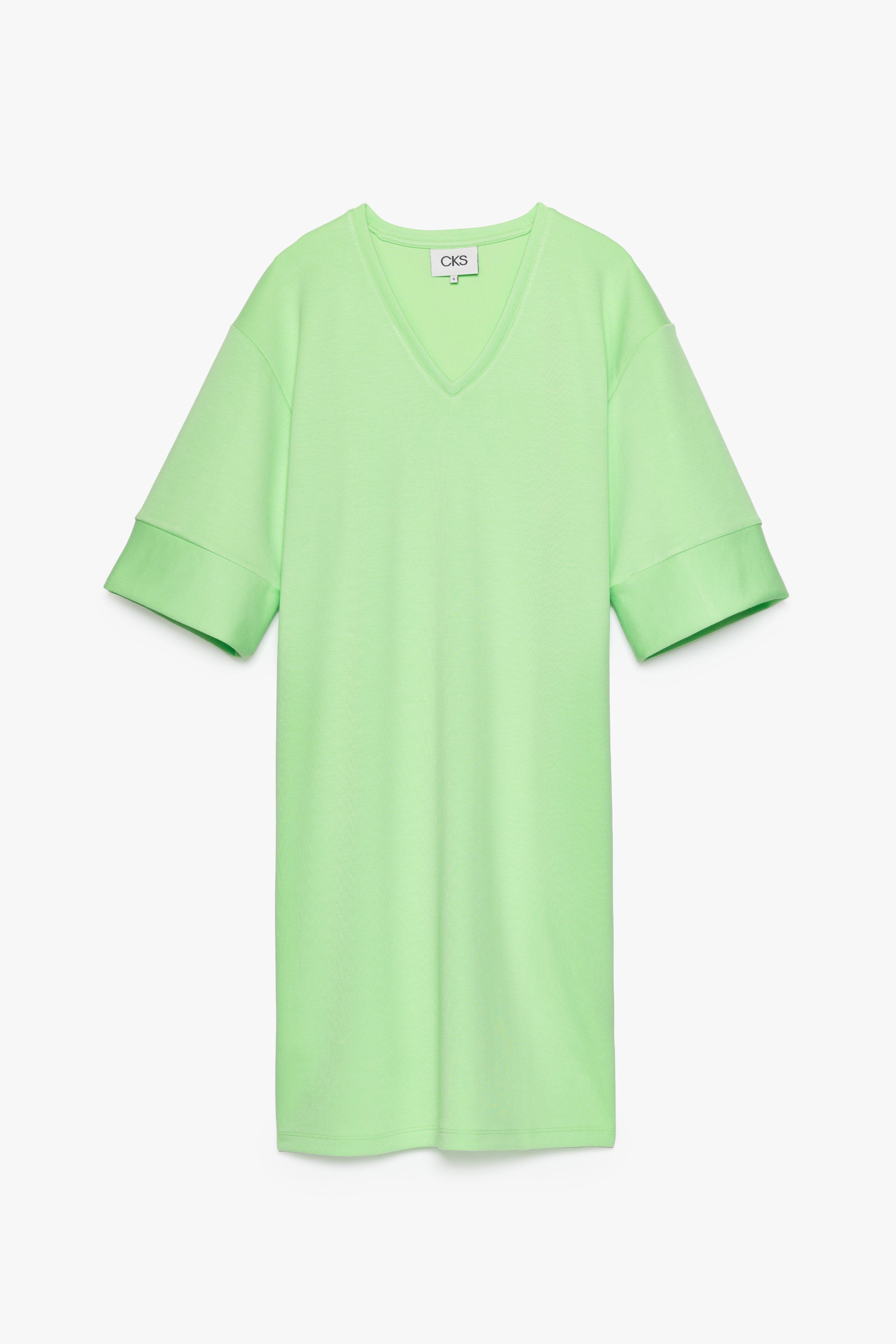 CKS - DIMES - robe midi - vert vif