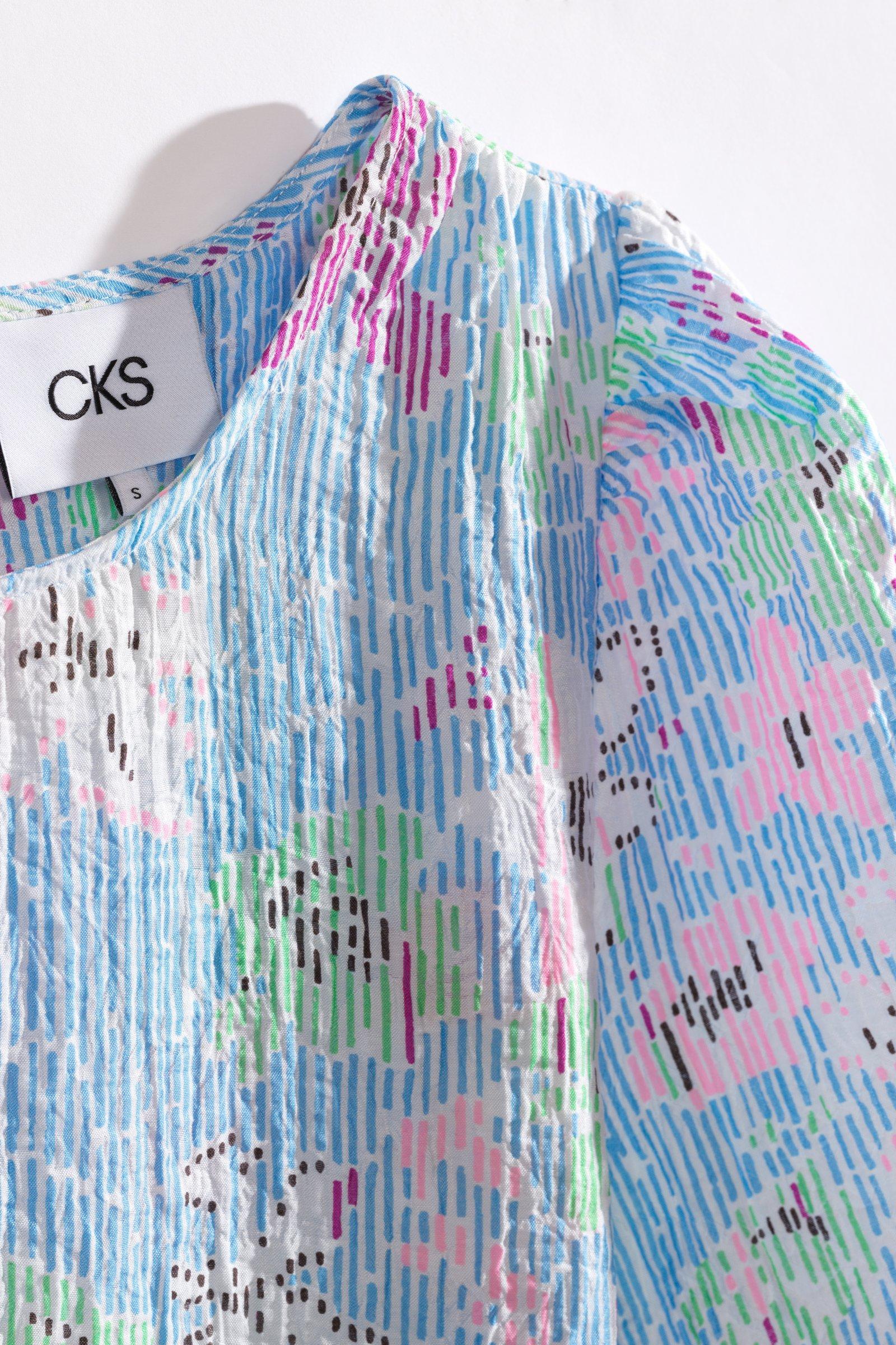 CKS - DISLA - midi jurk - felblauw