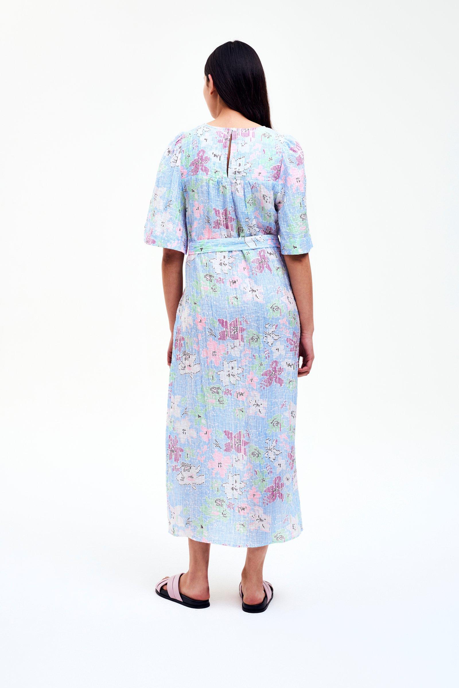 CKS - DISLA - robe midi - bleu vif
