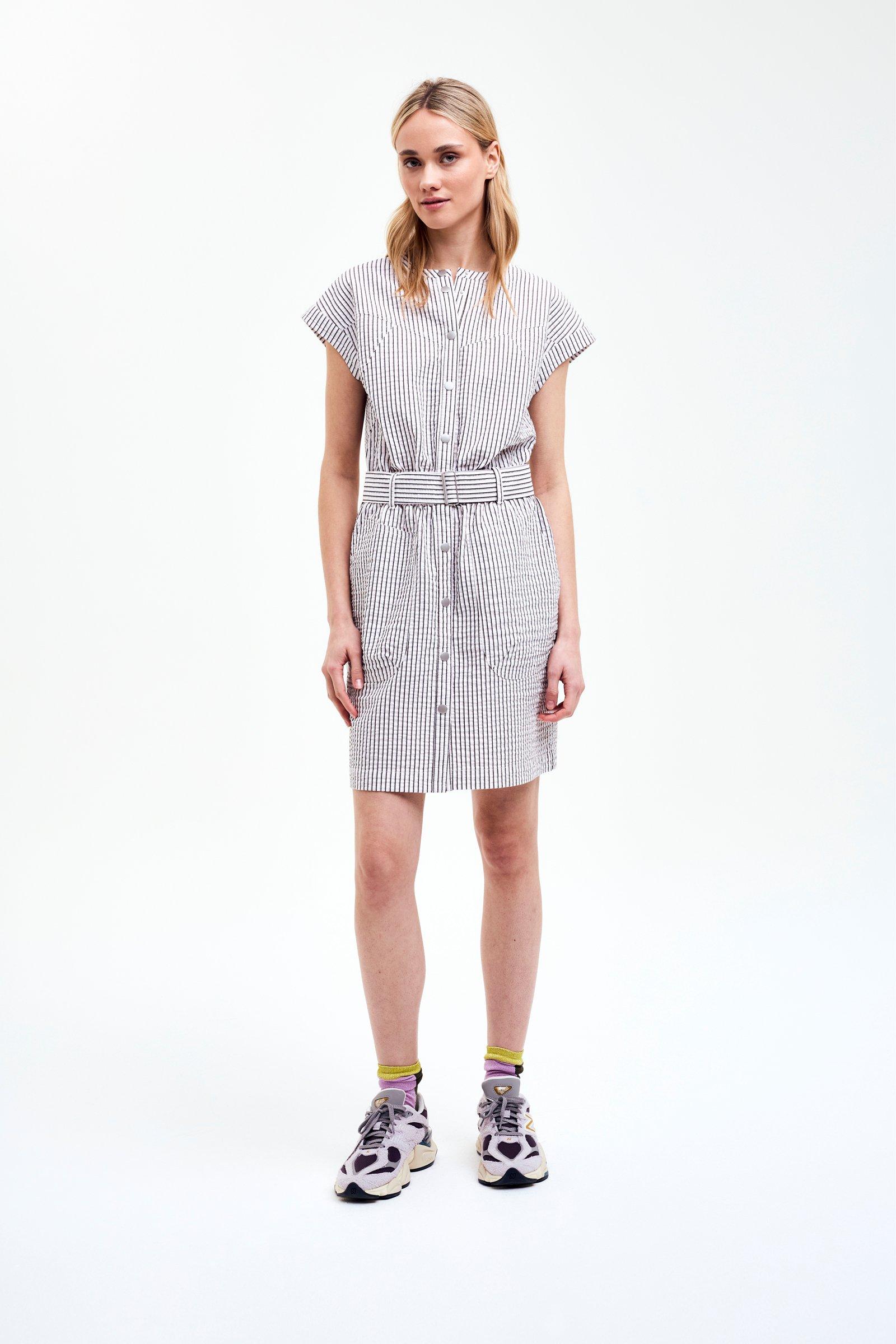 CKS - DIVE - robe courte - brun foncé