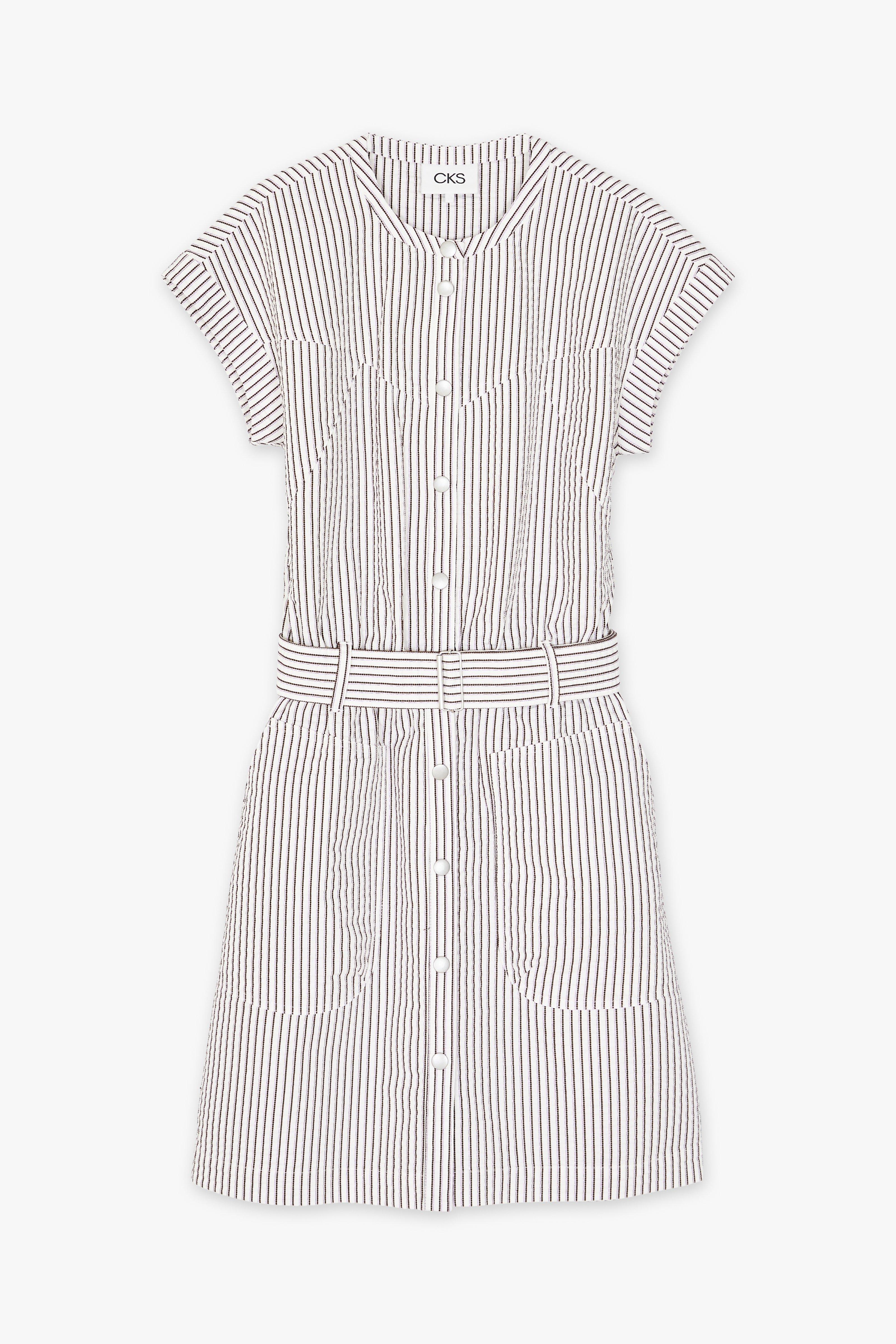 CKS - DIVE - robe courte - brun foncé