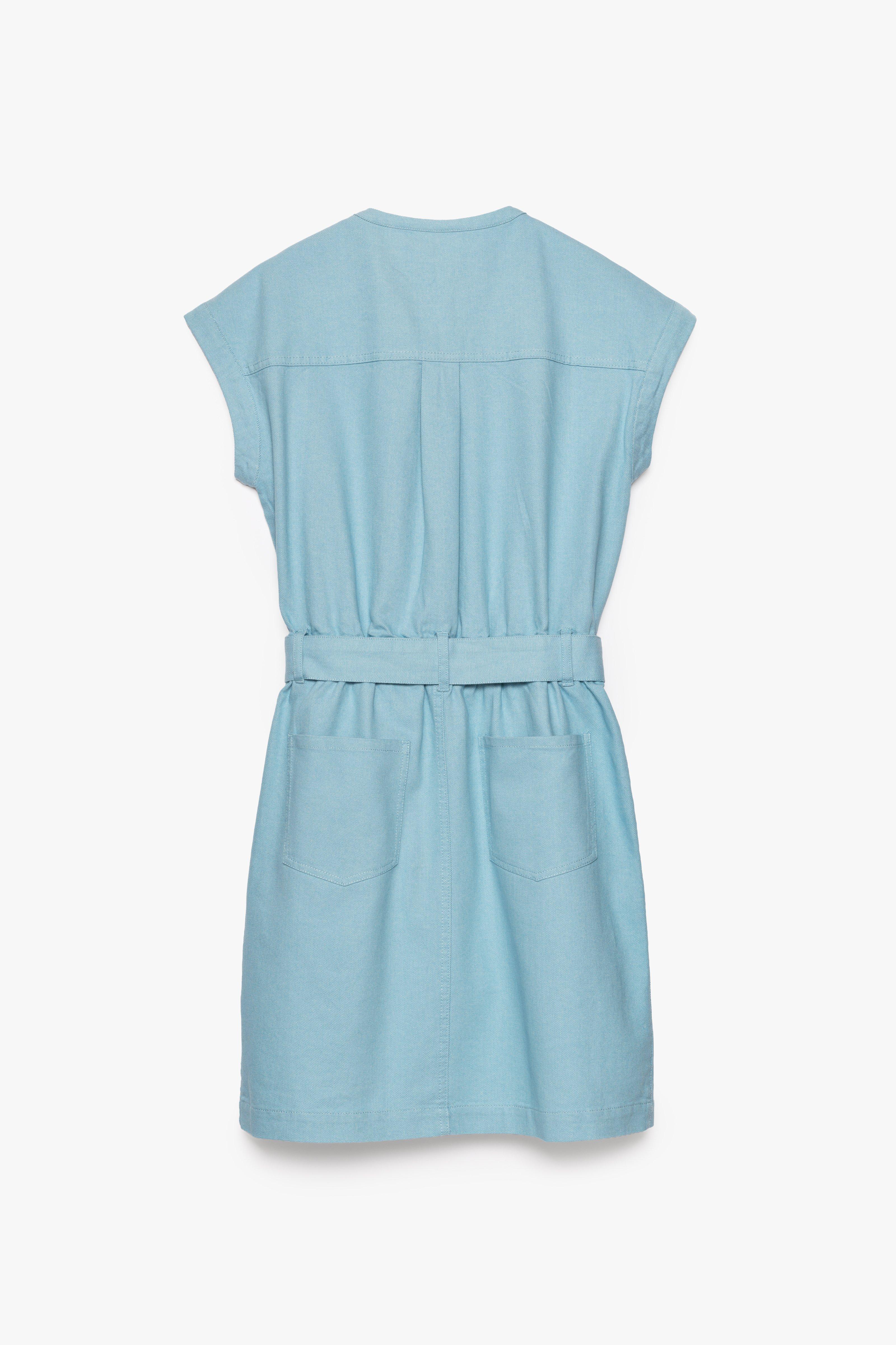 CKS - DIVE - short dress - light blue
