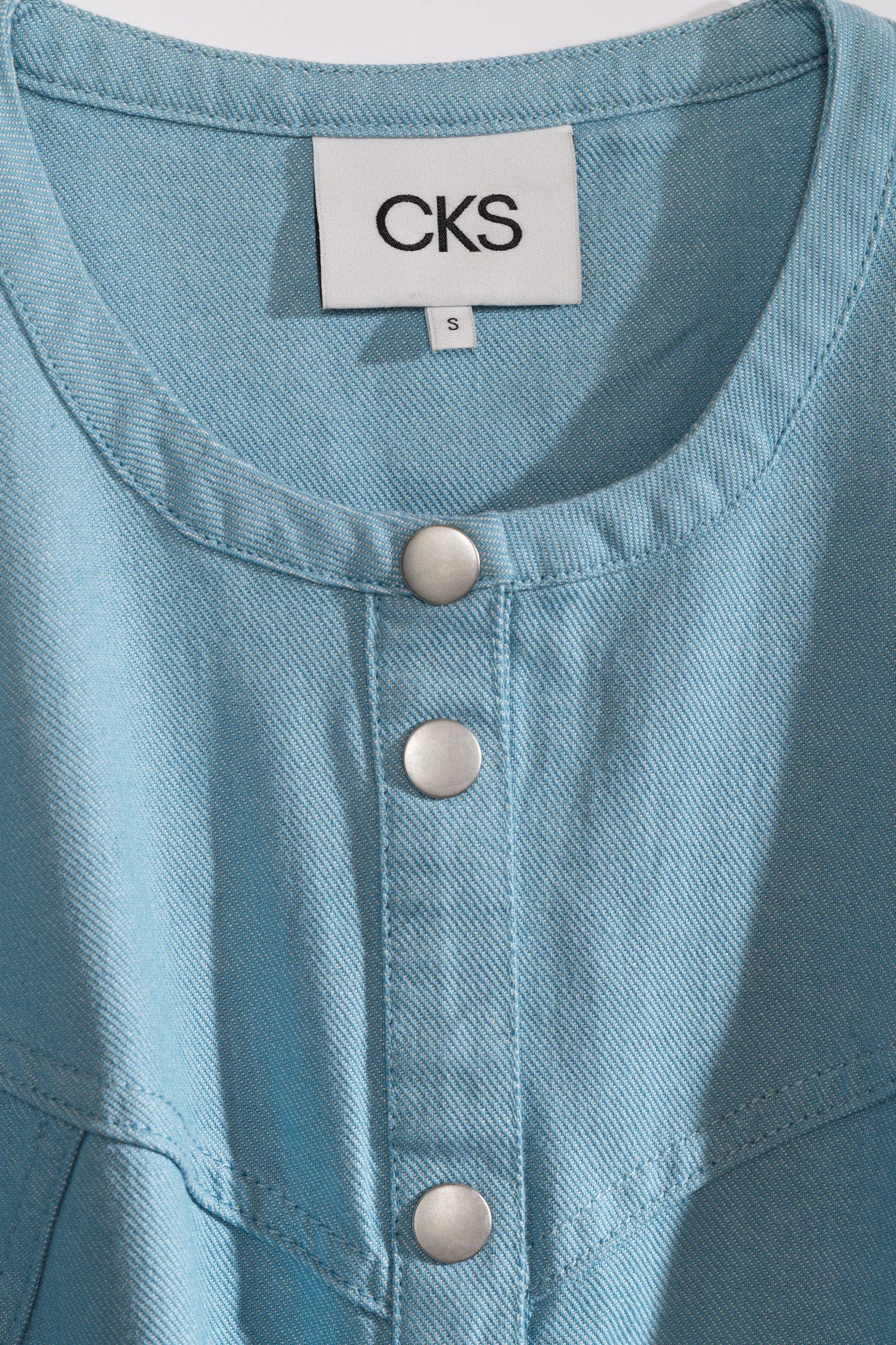CKS - DIVE - short dress - light blue