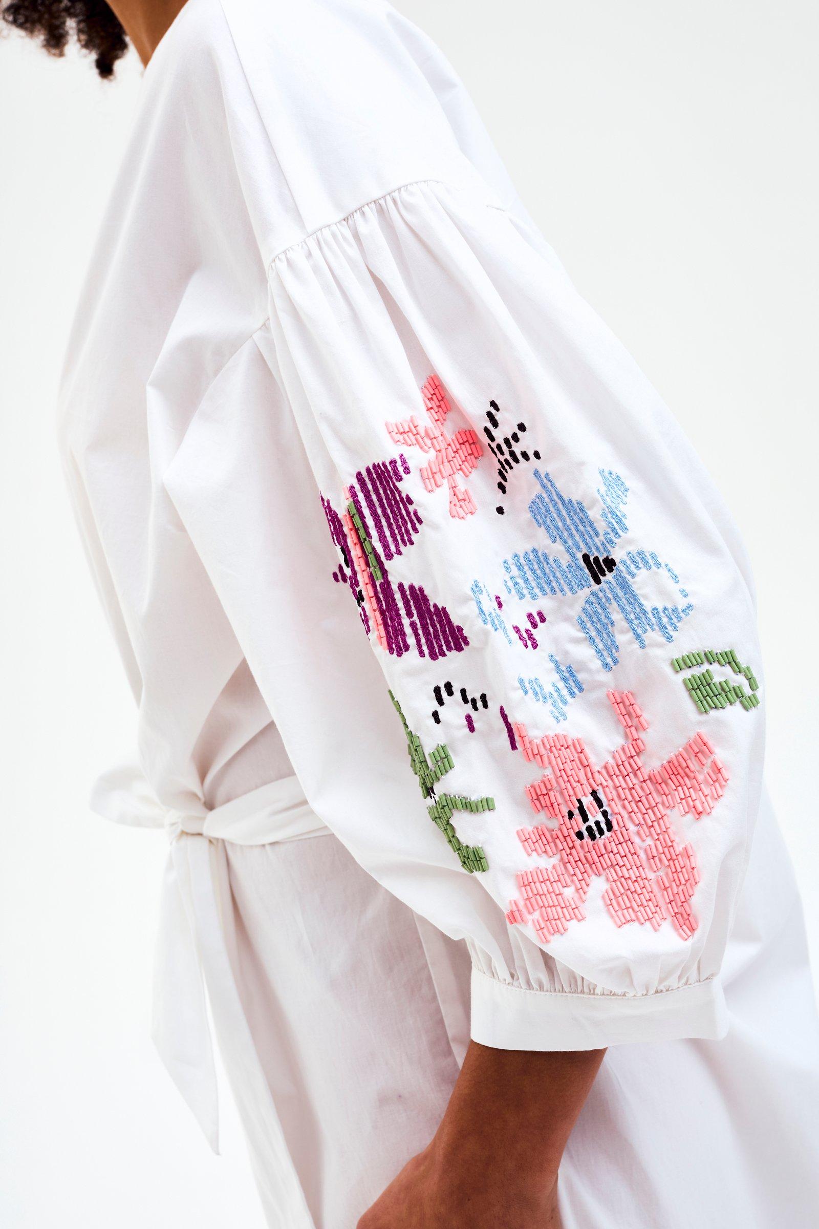 CKS - DROPPY - short dress - white
