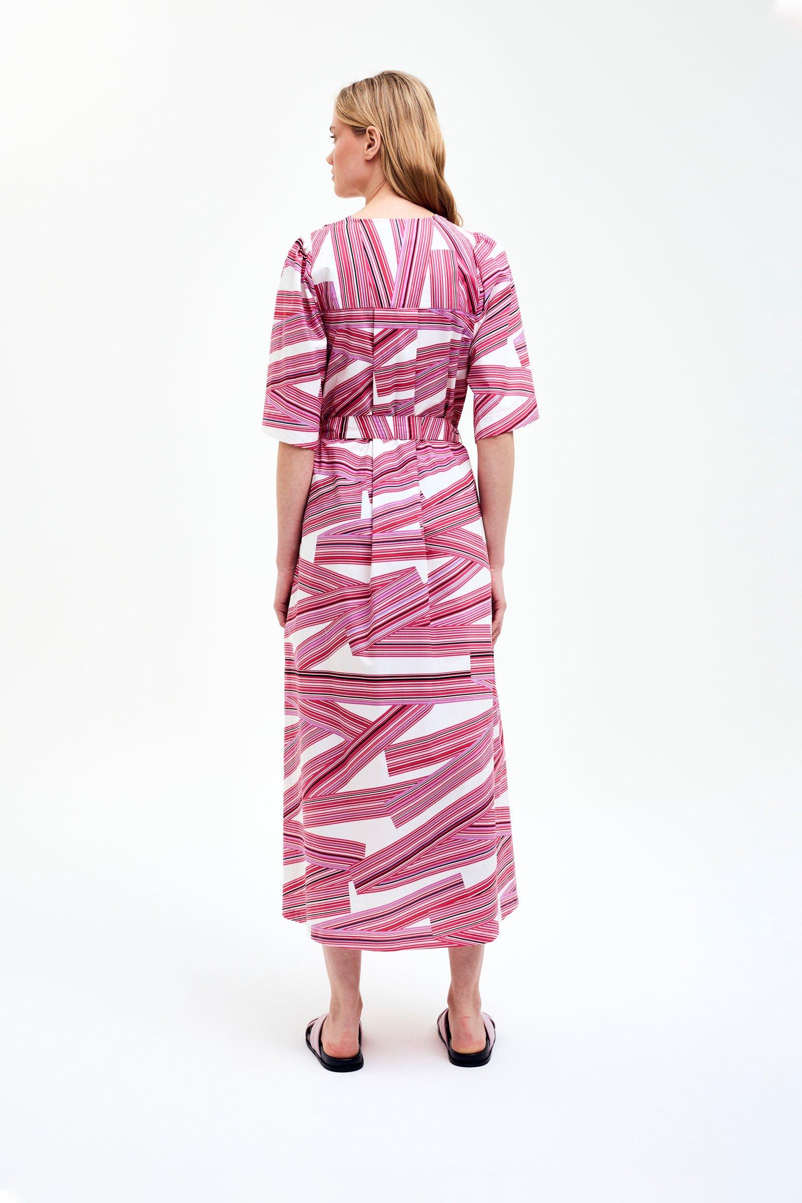 CKS - DUNE - lange jurk - roze