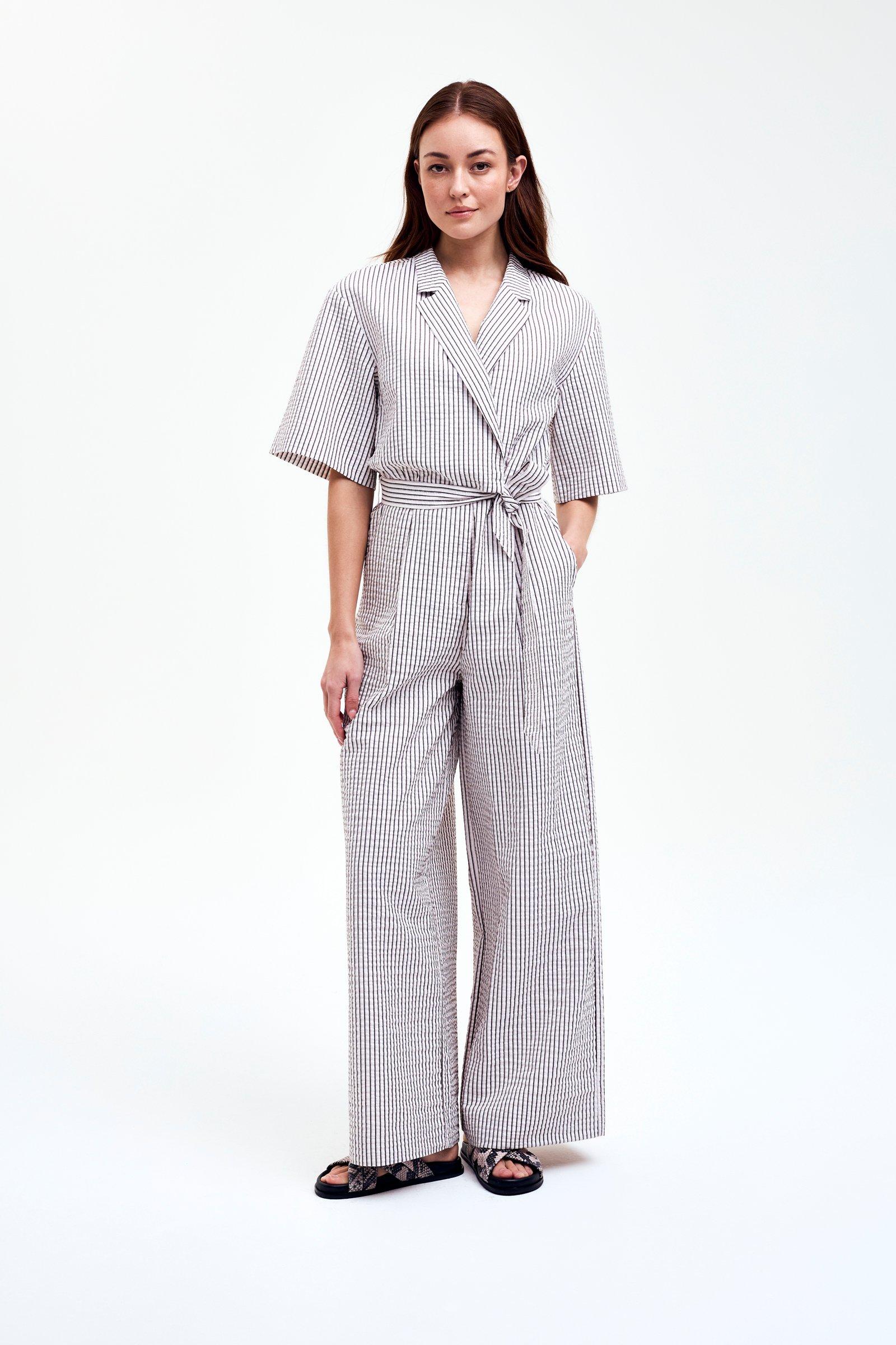 CKS - JANASLEEVE - jumpsuit - donkerbruin