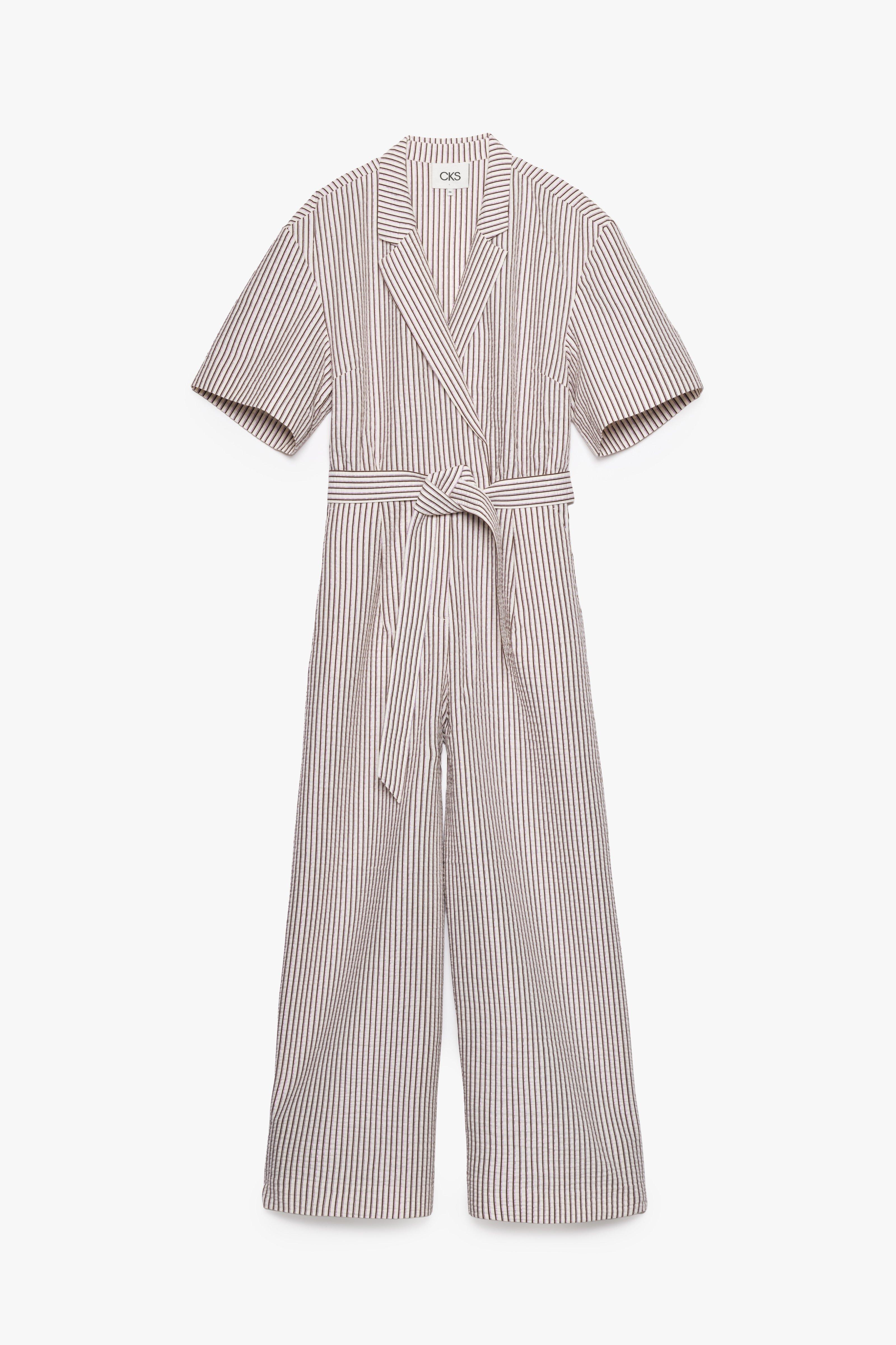 CKS - JANASLEEVE - jumpsuit - donkerbruin