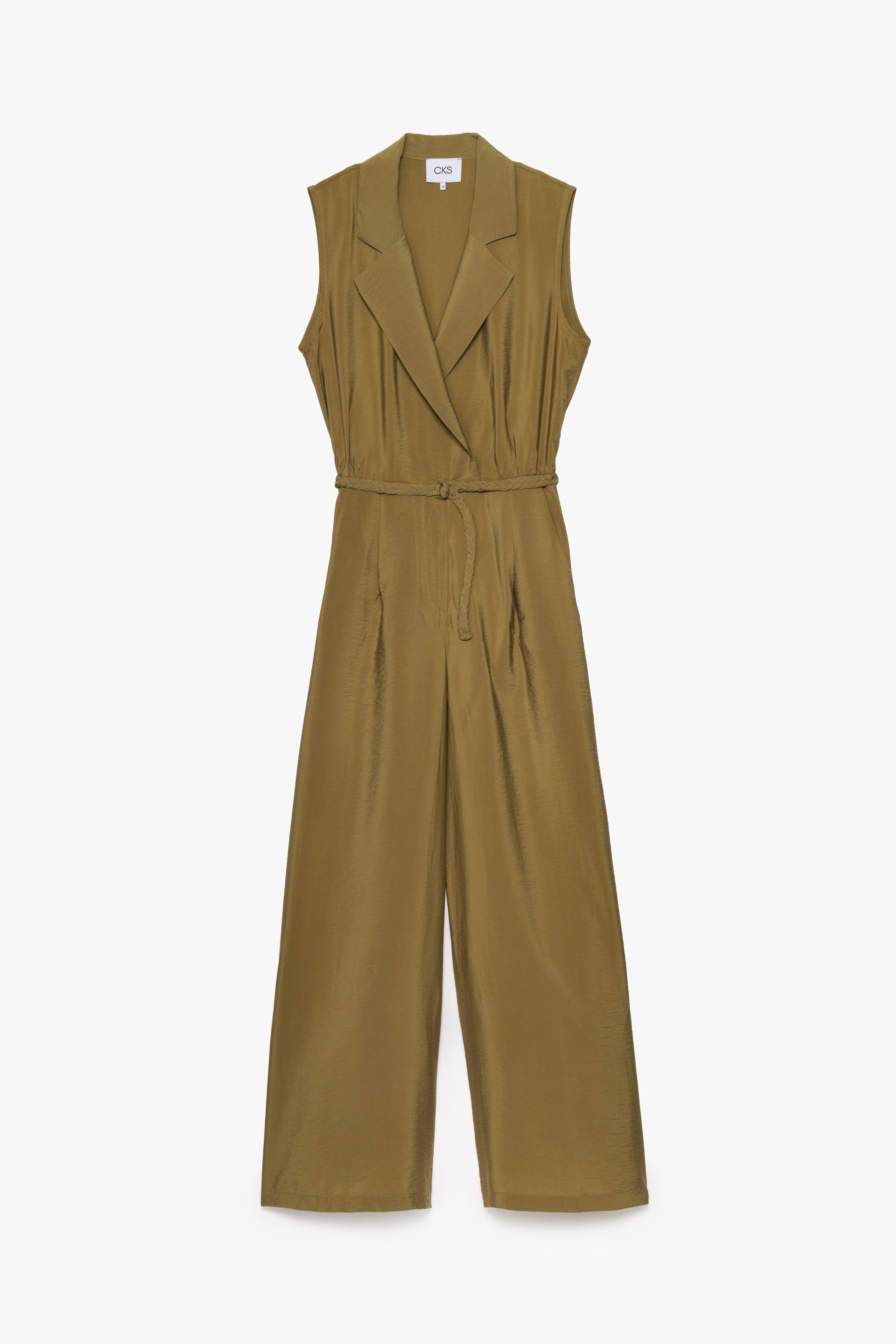 CKS - JANALONG - long jumpsuit - dark green