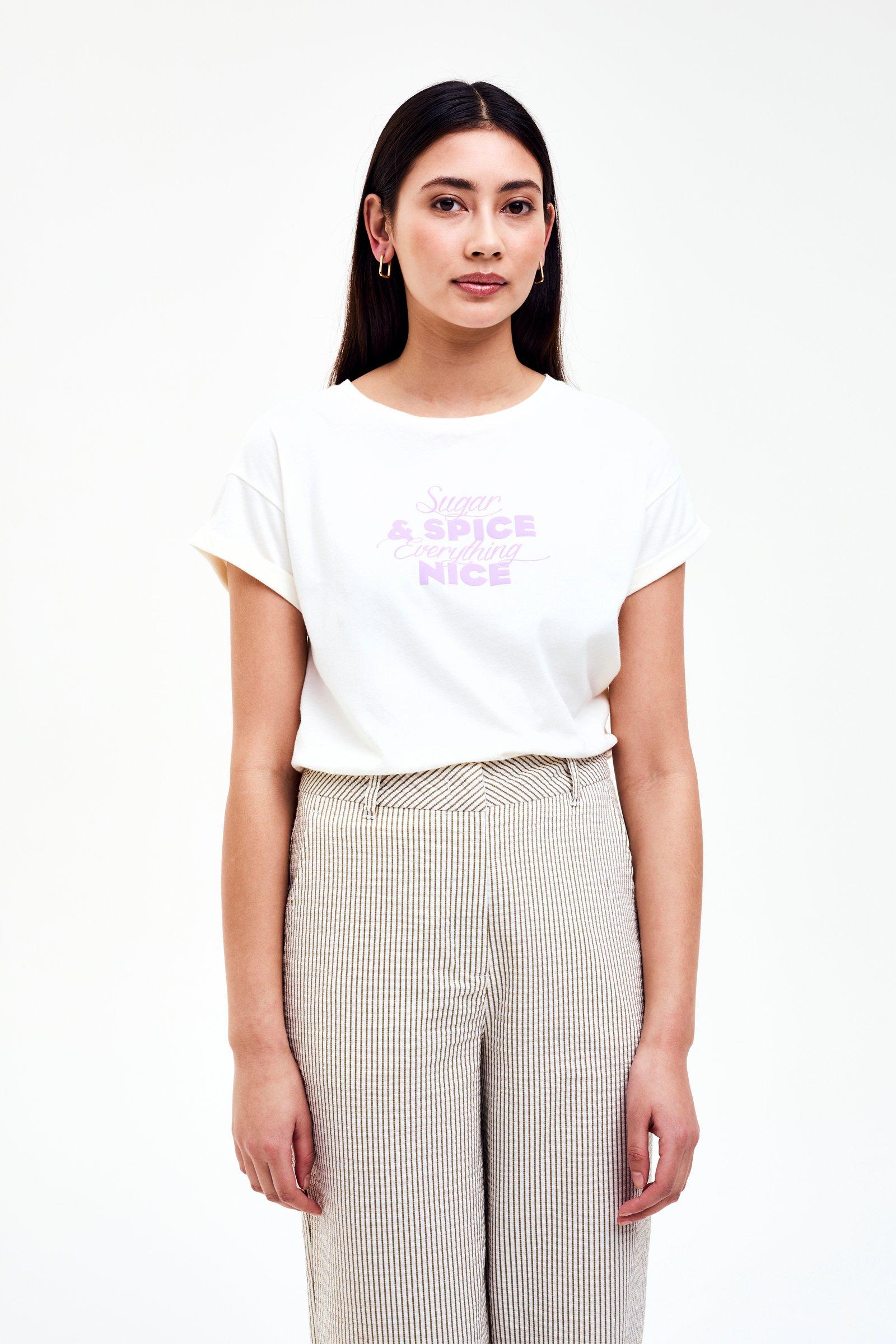 CKS - JUNA - t-shirt korte mouwen - beige
