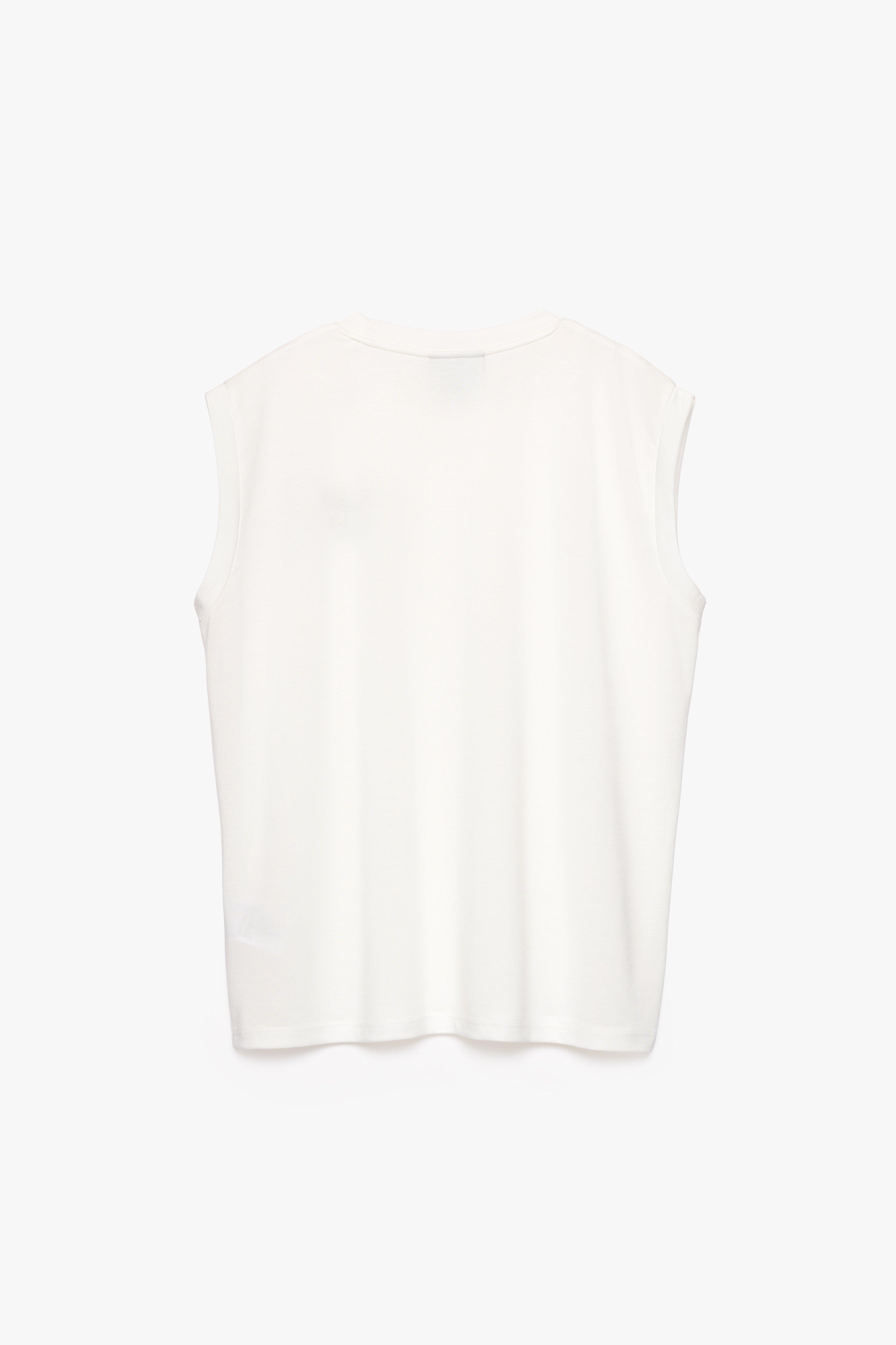 CKS - LINDAZ - mouwloze top - wit