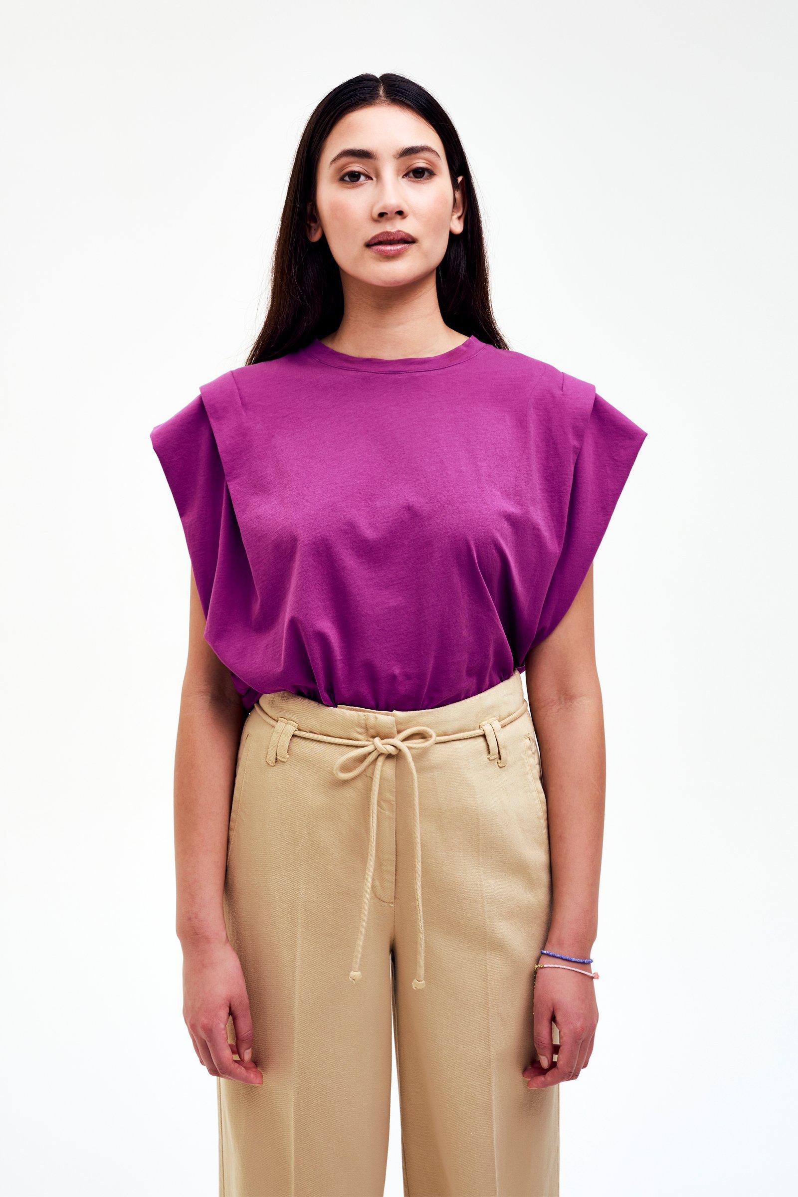 CKS - PAMINA - t-shirt short sleeves - purple