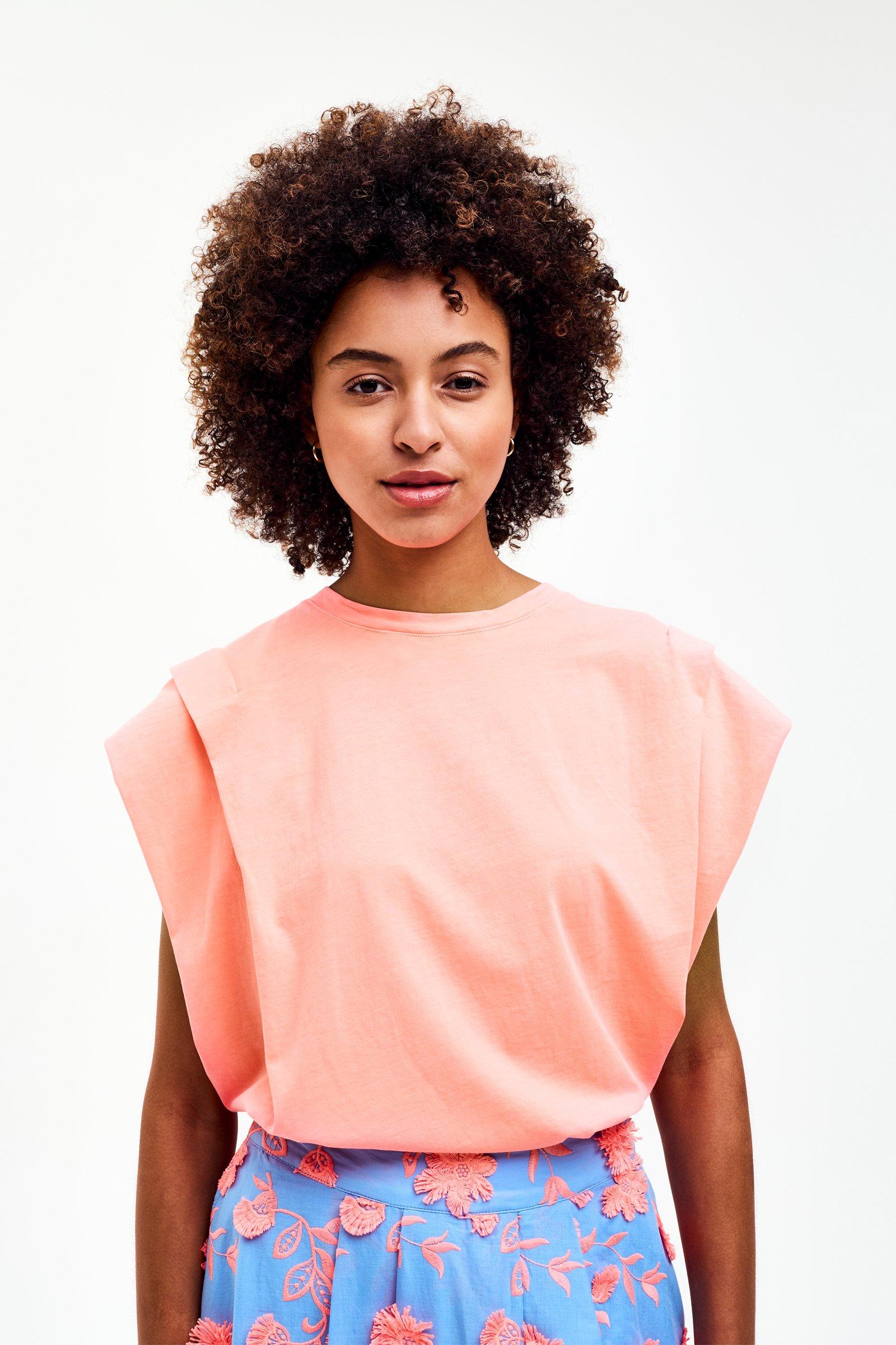 CKS - PAMINA - t-shirt short sleeves - bright orange