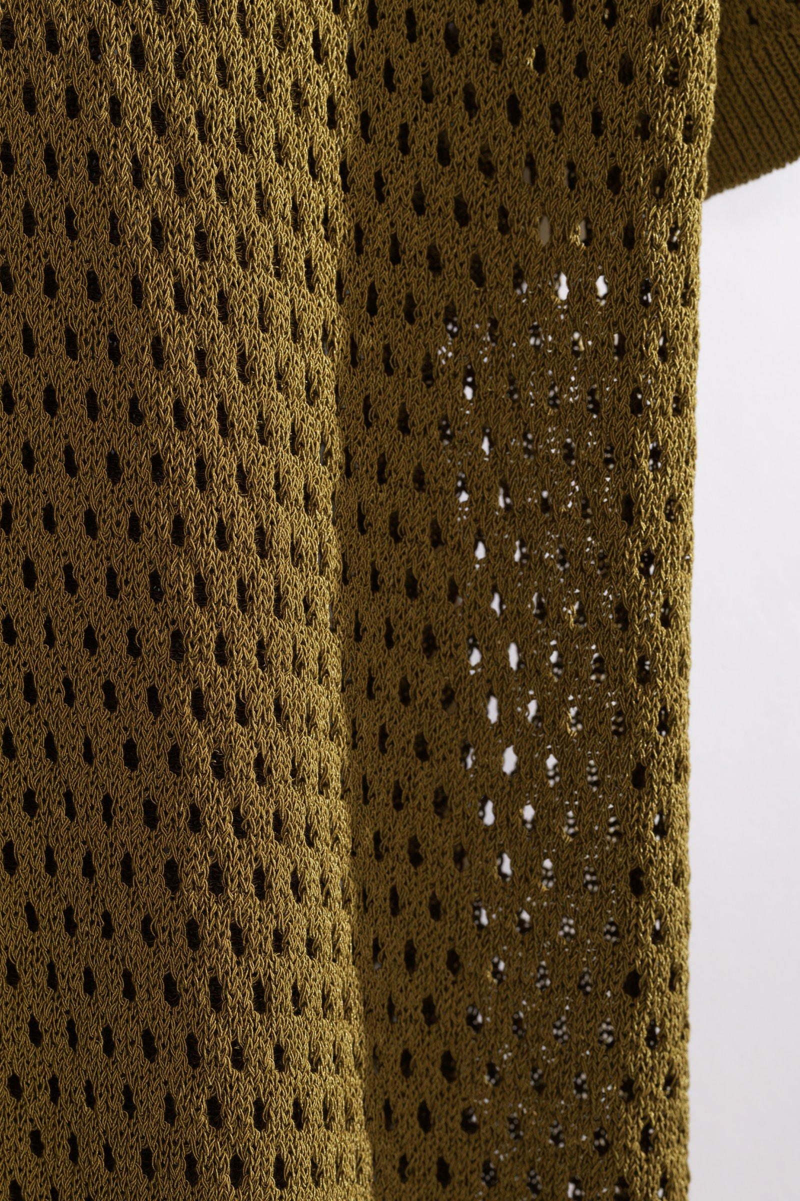 CKS - DEEPS - lange jurk - khaki