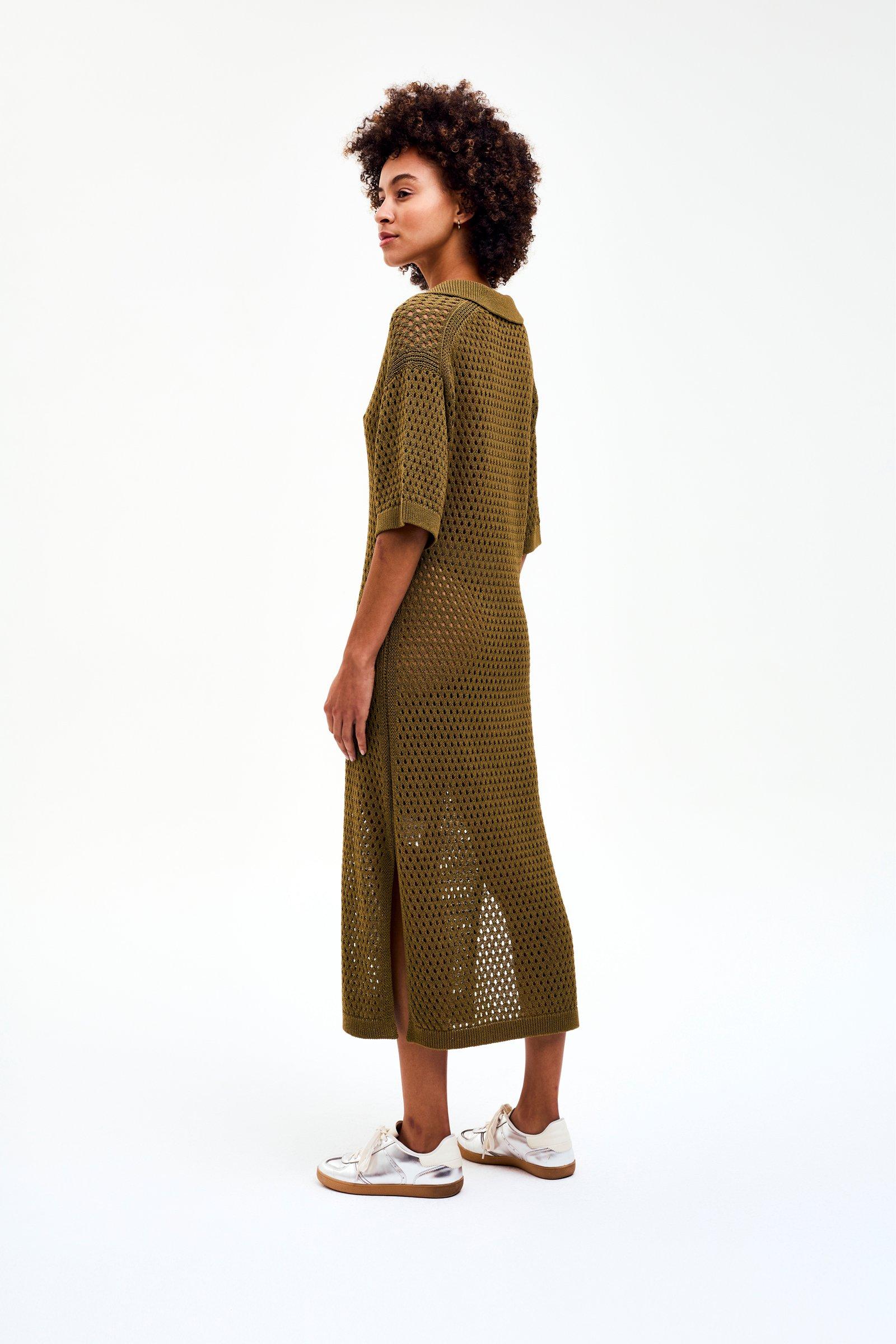 CKS - DEEPS - Langes Kleid - Dunkelgrün