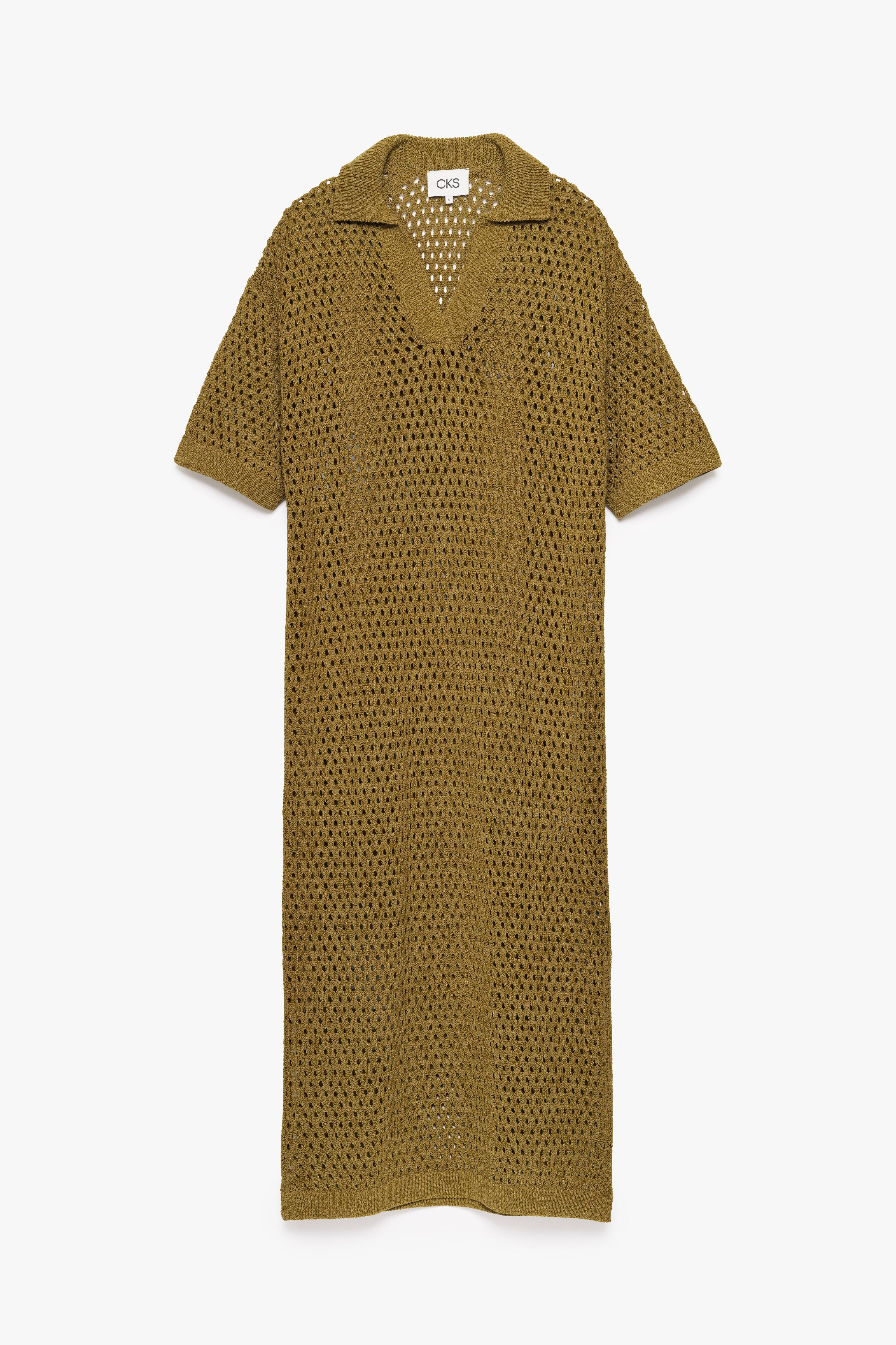 CKS - DEEPS - robe longue - khaki