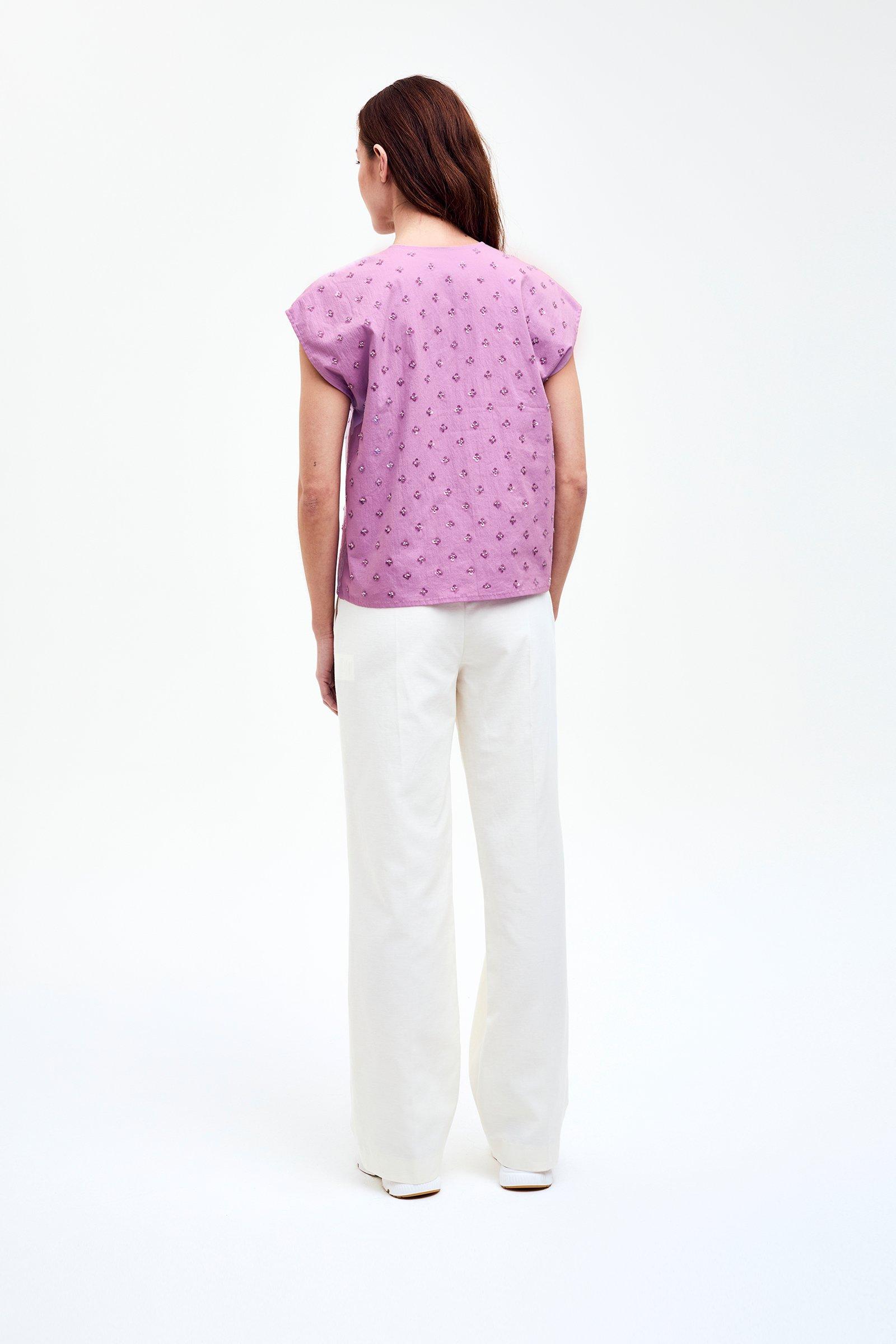 CKS - SABAR - blouse lange mouwen - lila