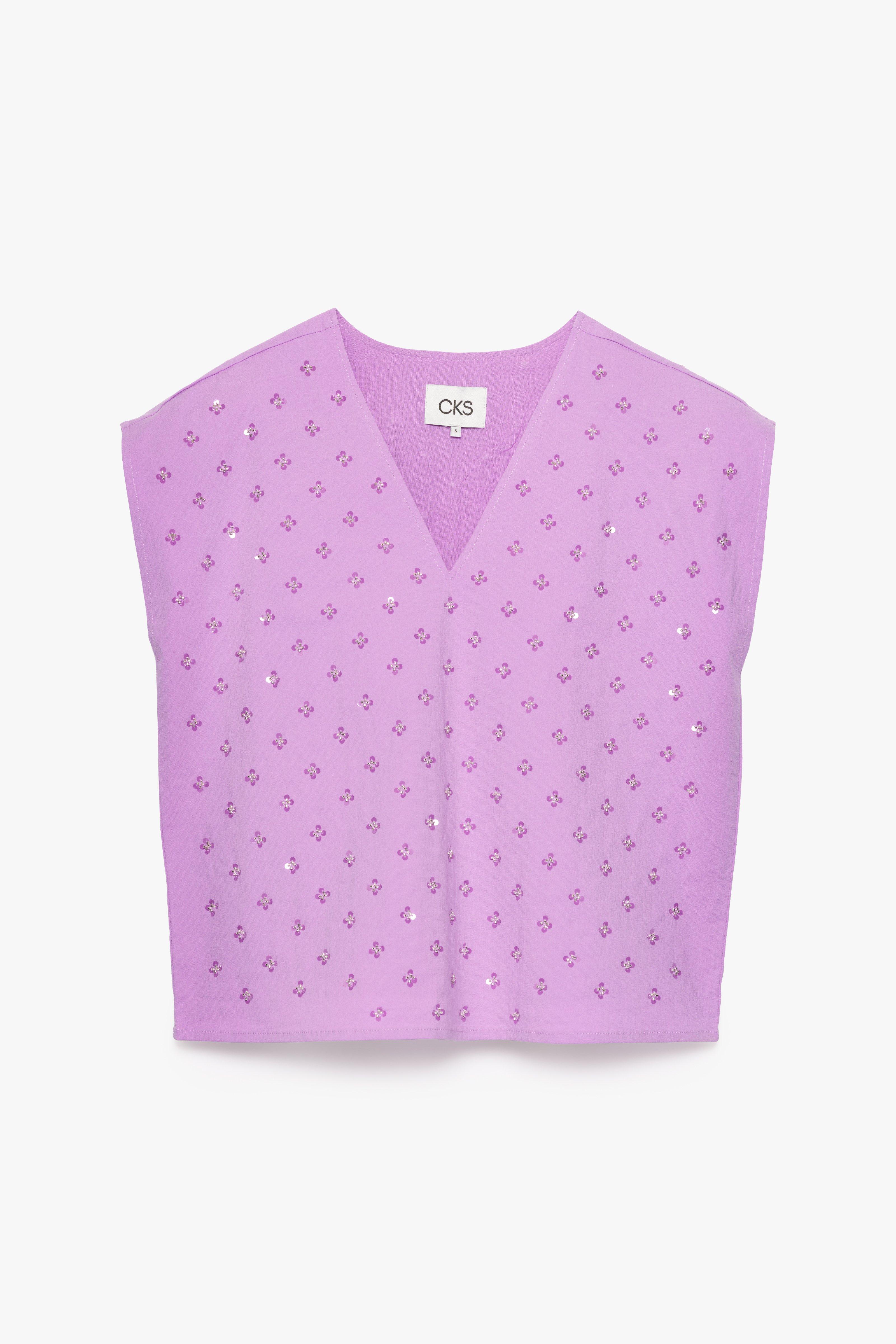 CKS - SABAR - blouse lange mouwen - lila