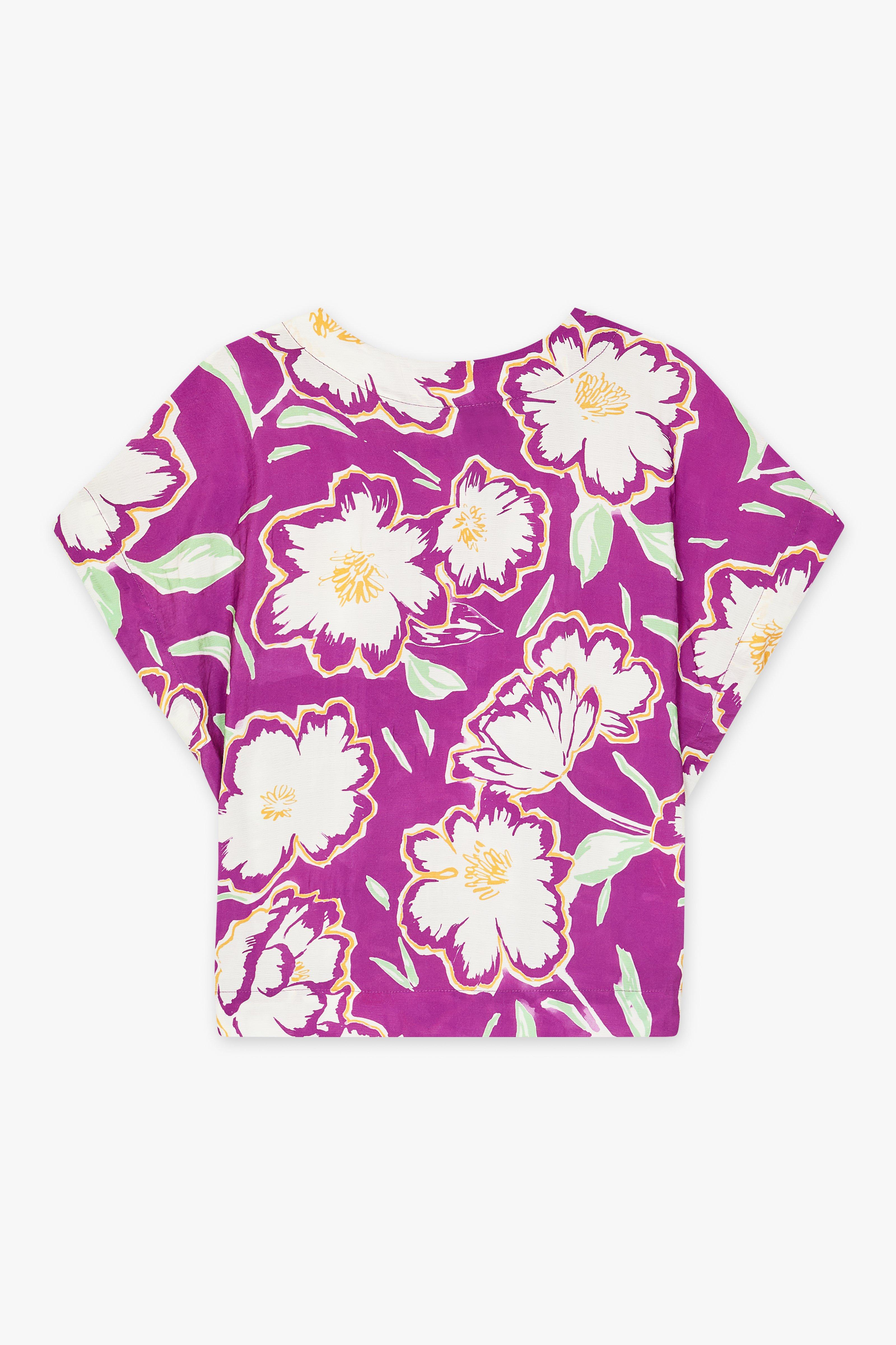 CKS - SABA - blouse lange mouwen - paars