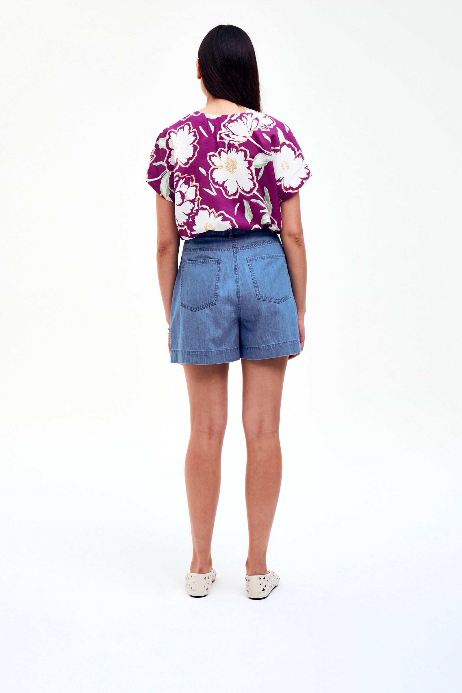 CKS - SABA - blouse lange mouwen - paars