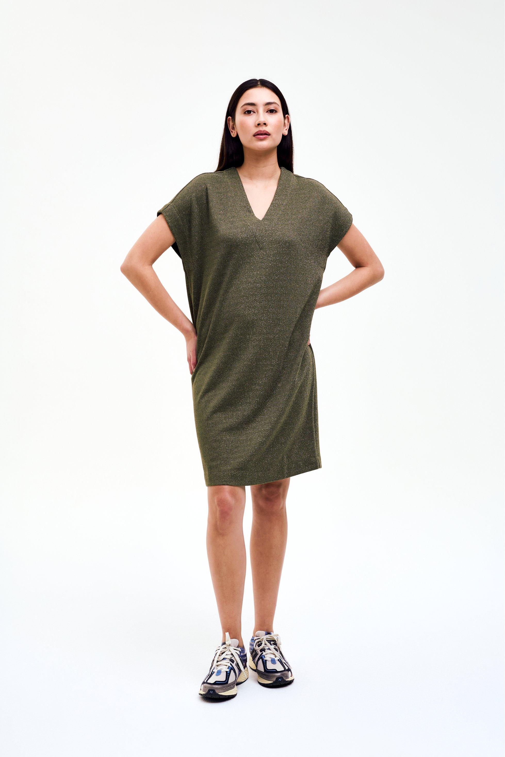 CKS - SABADRESS - robe courte - khaki