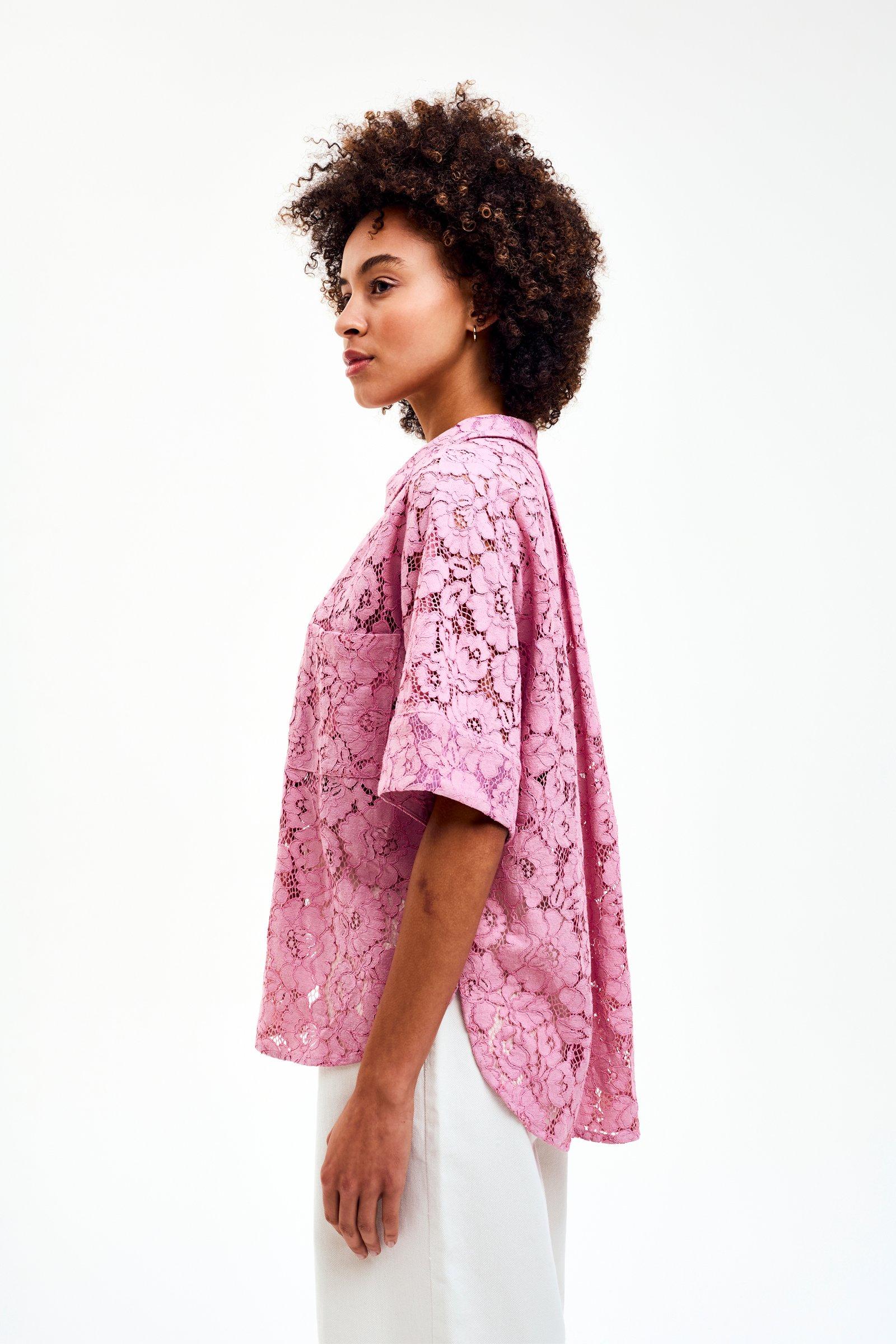 CKS - SELAH - blouse lange mouwen - oudroze