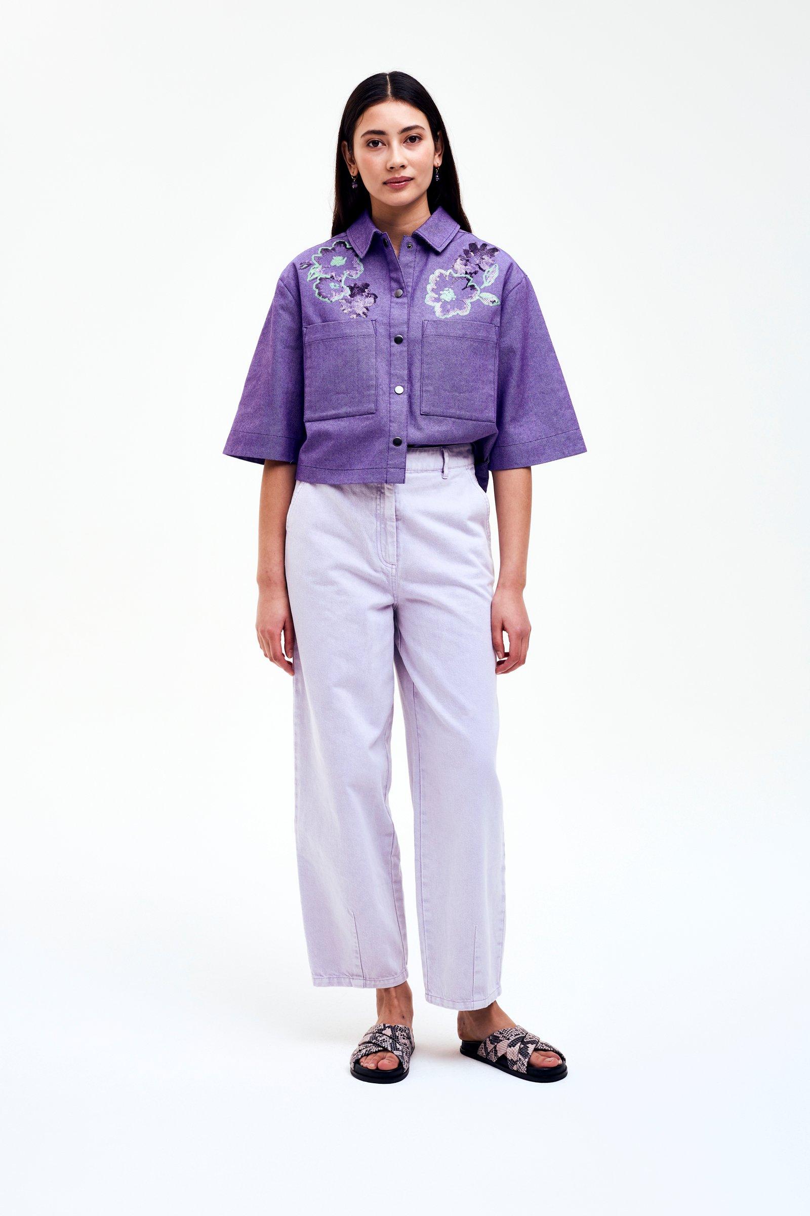 CKS - SELIA - blouse lange mouwen - paars