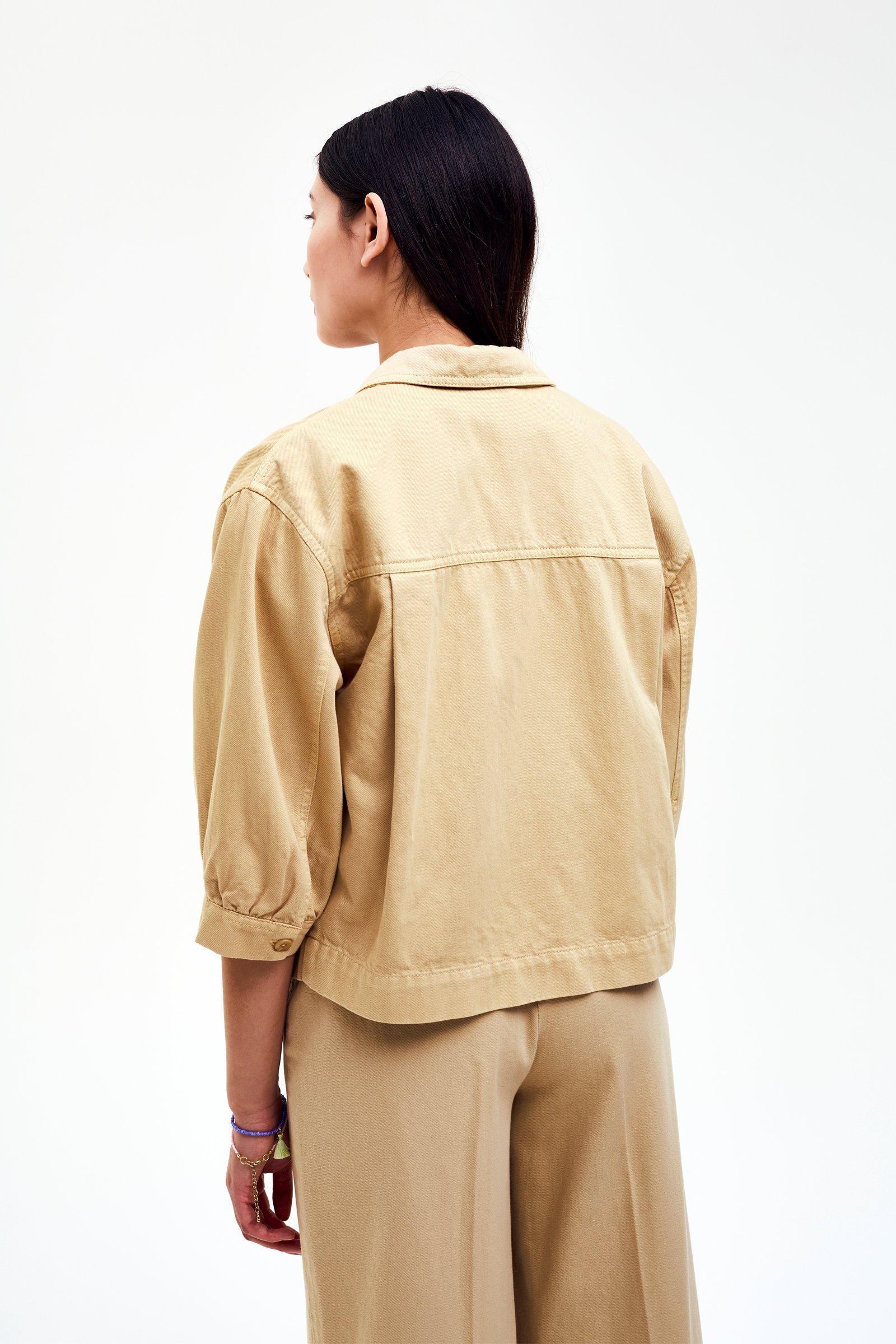CKS - SELINO - blouse korte mouwen - beige