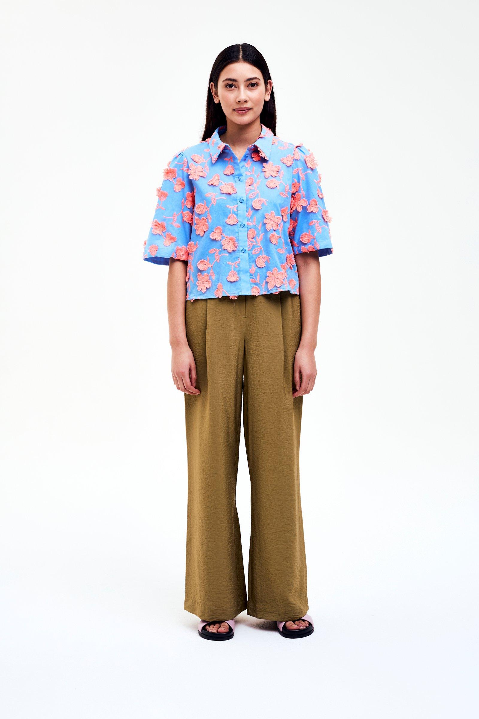 CKS - SIDO - blouse long sleeves - vivid blue